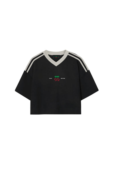 Numero 00 x Pacha x ESSX Woman T-Shirt Crop Pacha 00 Black – ESSXNYC