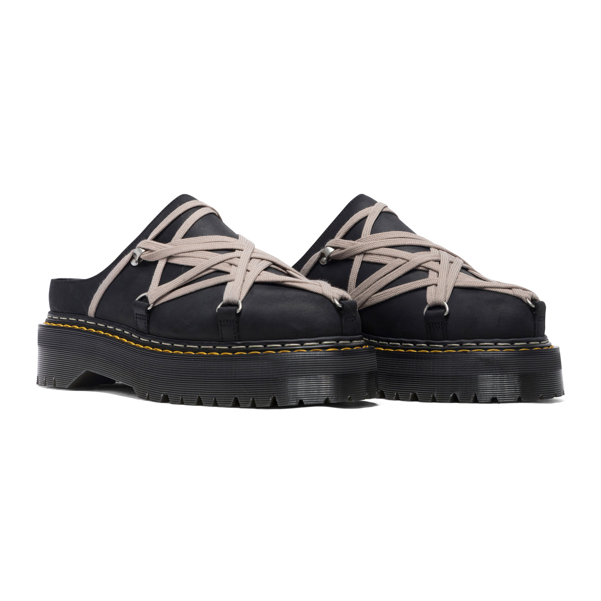 Dr. Martens Rick Owens Quad Sole Megalace® Mule - Mens Black
