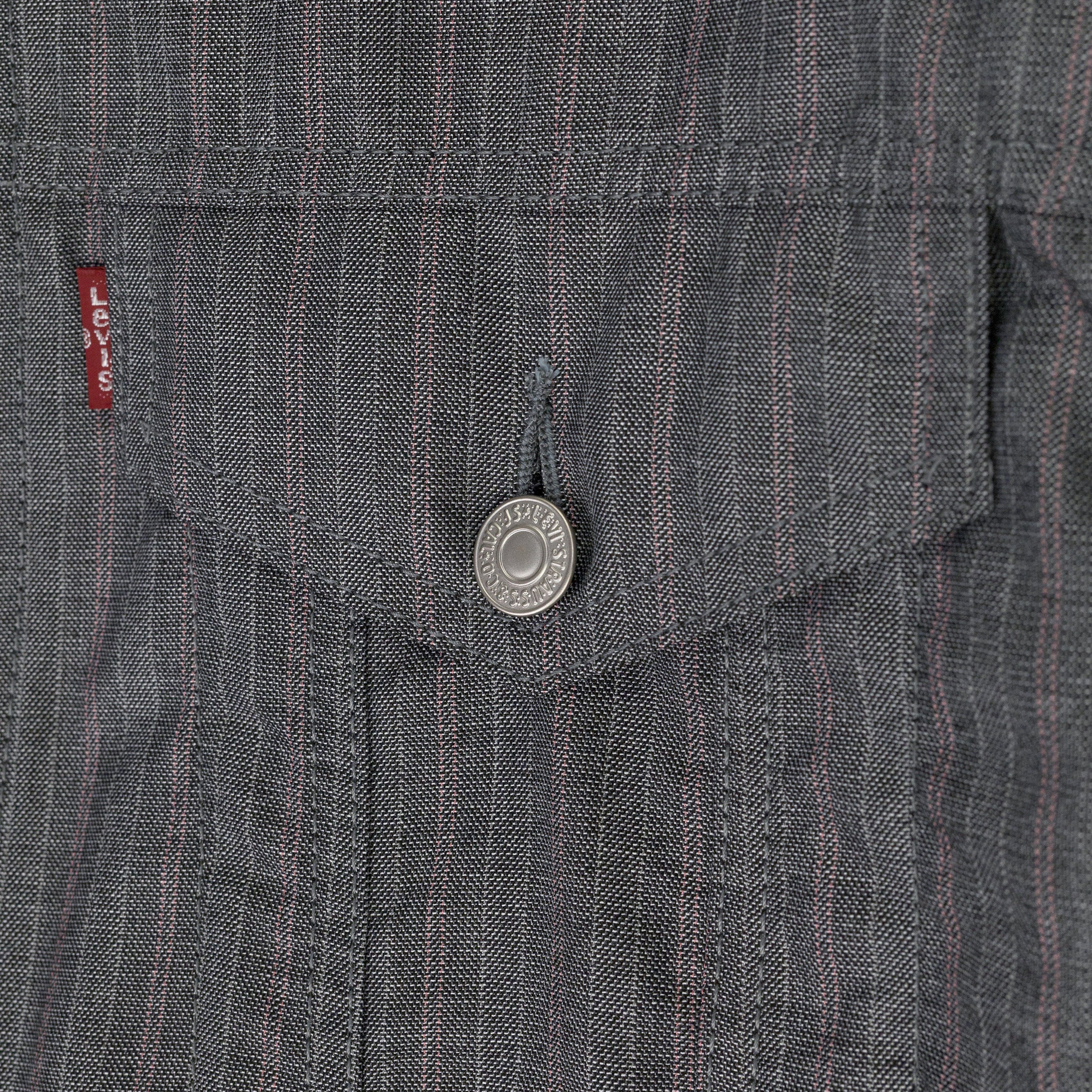 Junya Watanabe Man Levi's Striped Trucker Jacket Grey