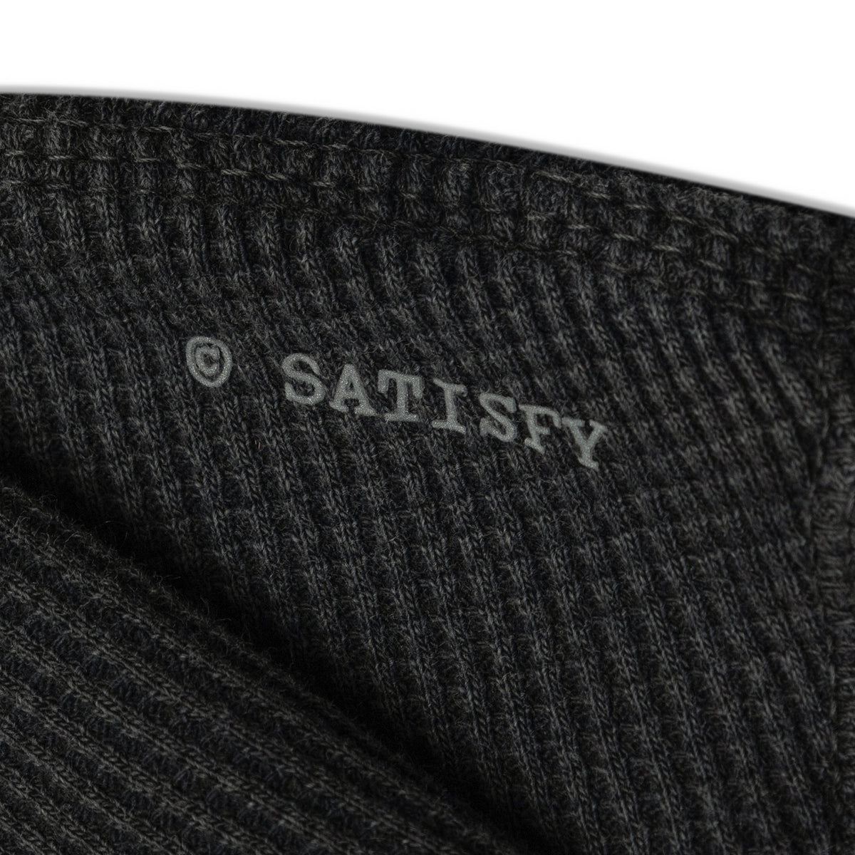 SATISFY Mothtech Waffle Long Tee Black