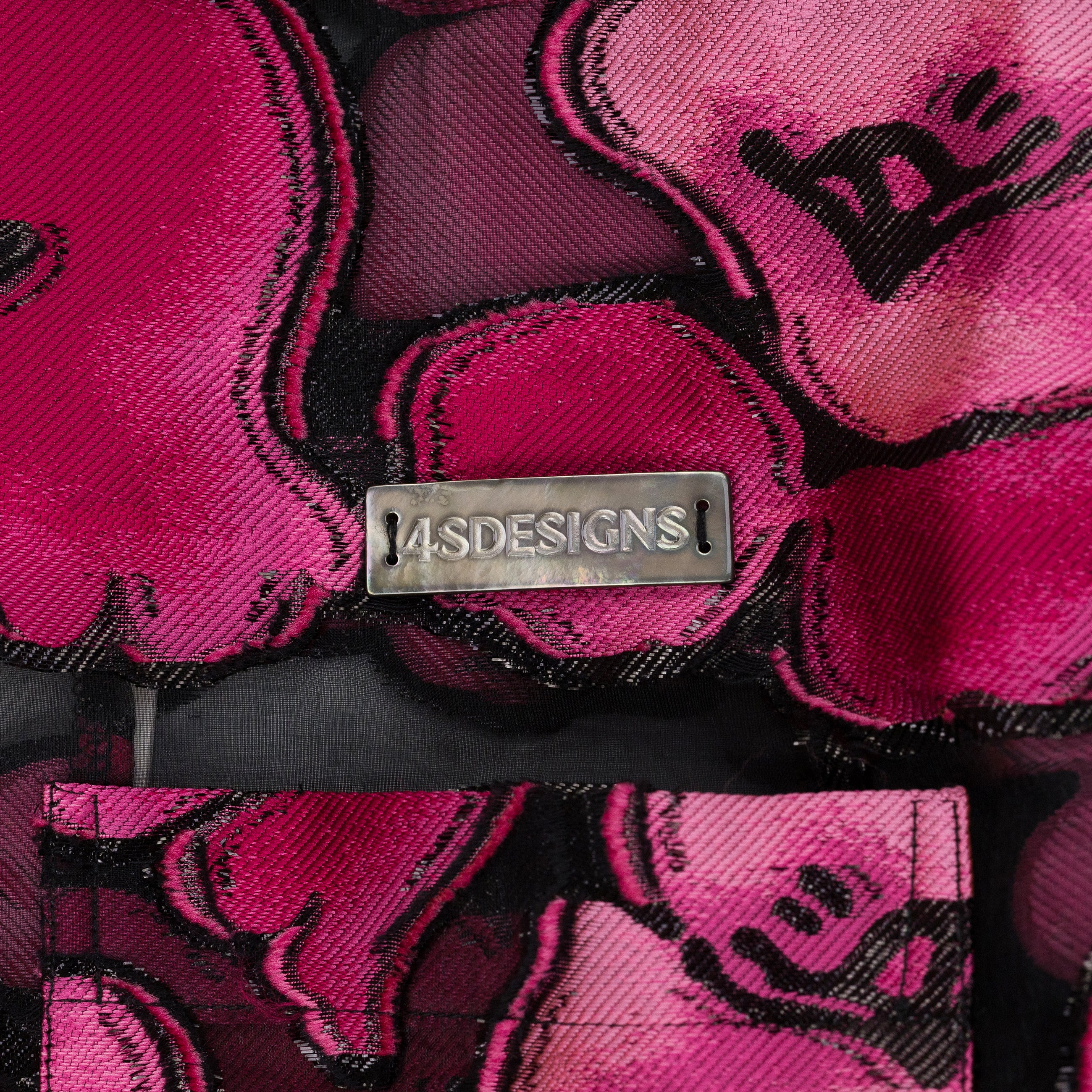 4SDESIGNS - Wide Floral Camp Shirt Pink