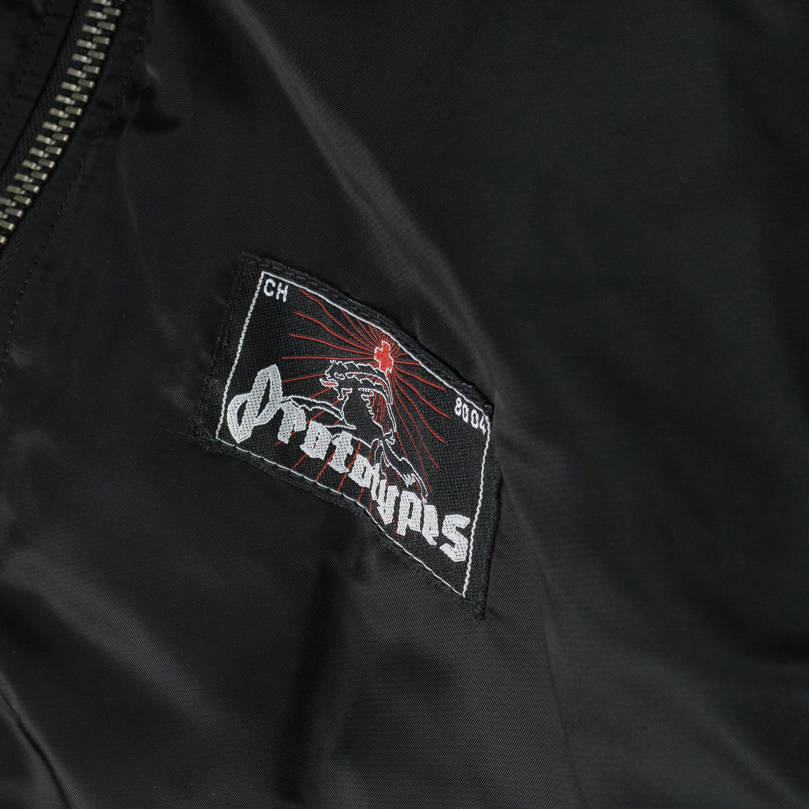 Prototypes Technical Nylon Navy Fixed Hood Bomber Blue
