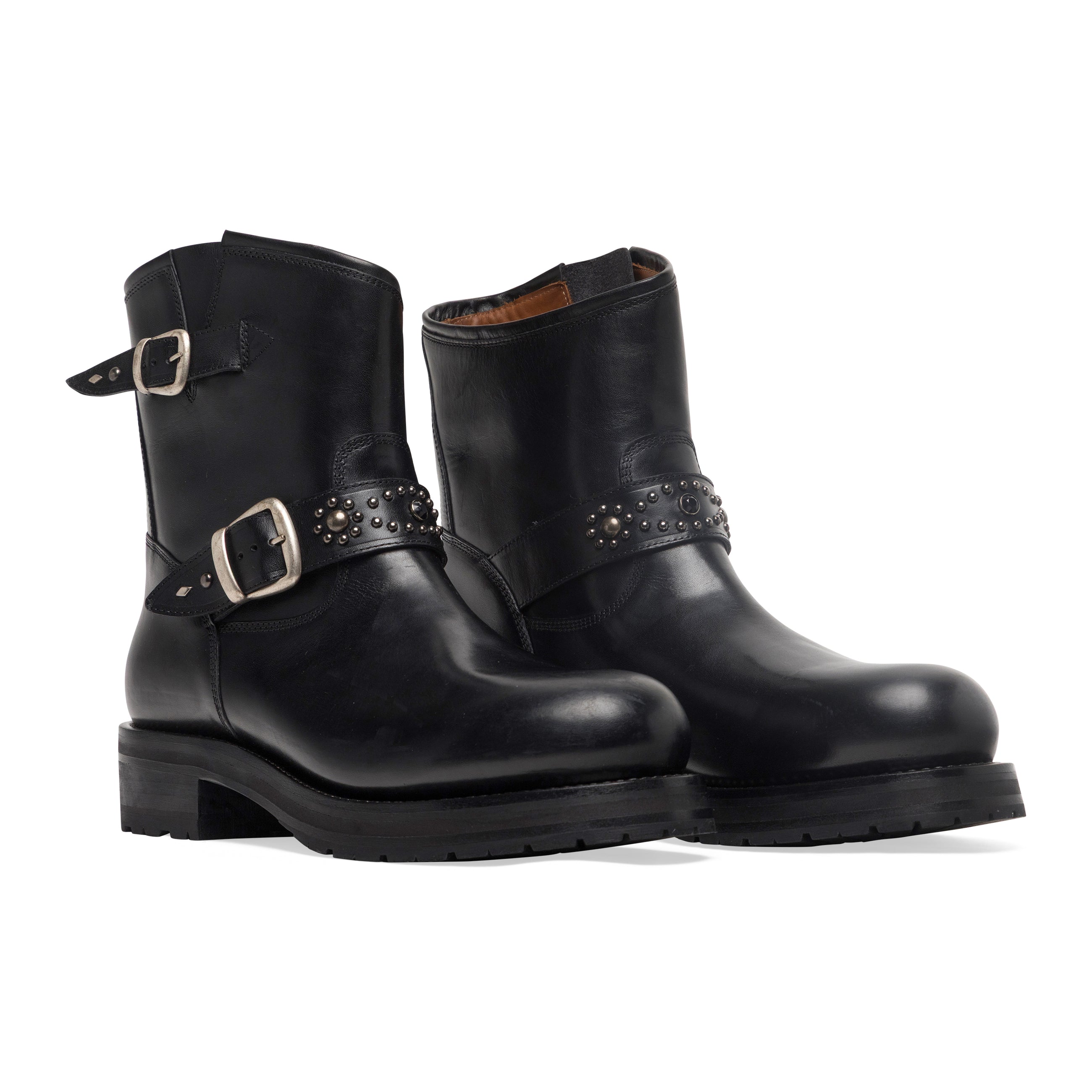 Second Layer 8" Rider Boot Black Leather