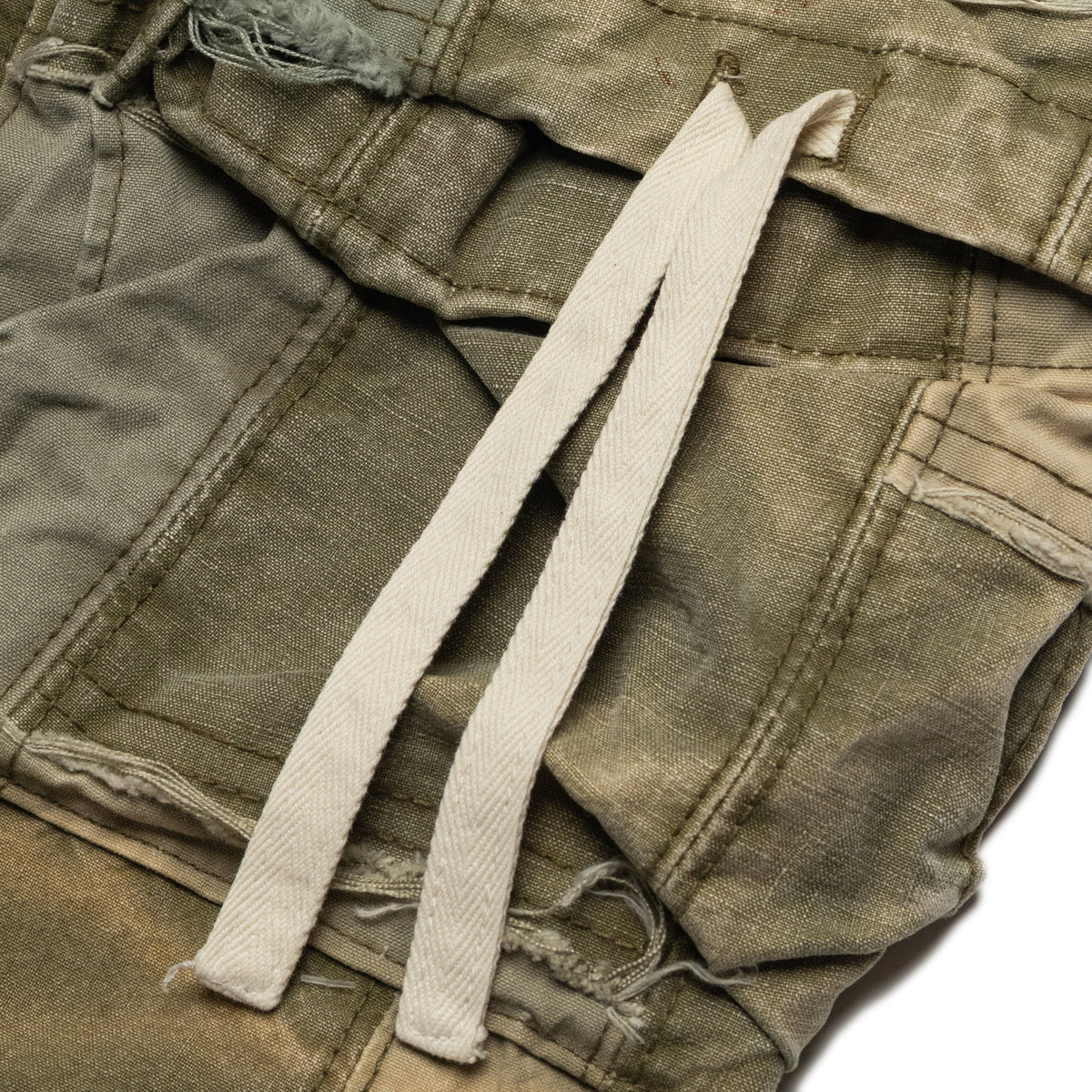 Ercole Studio Patchwork Cargo Pants Olive