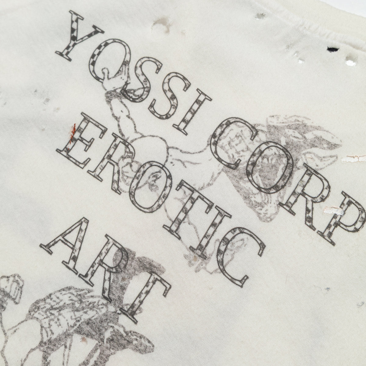 YOSSI CORP Erotic Tv All Over Printed Tshirt White