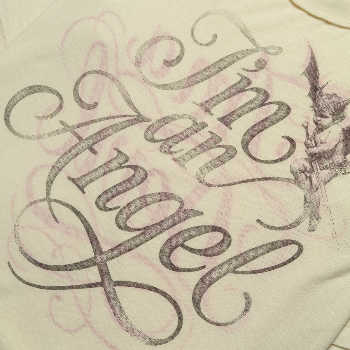 Ercole Studio I'M An Angel Vintage Jersey T Shirts White