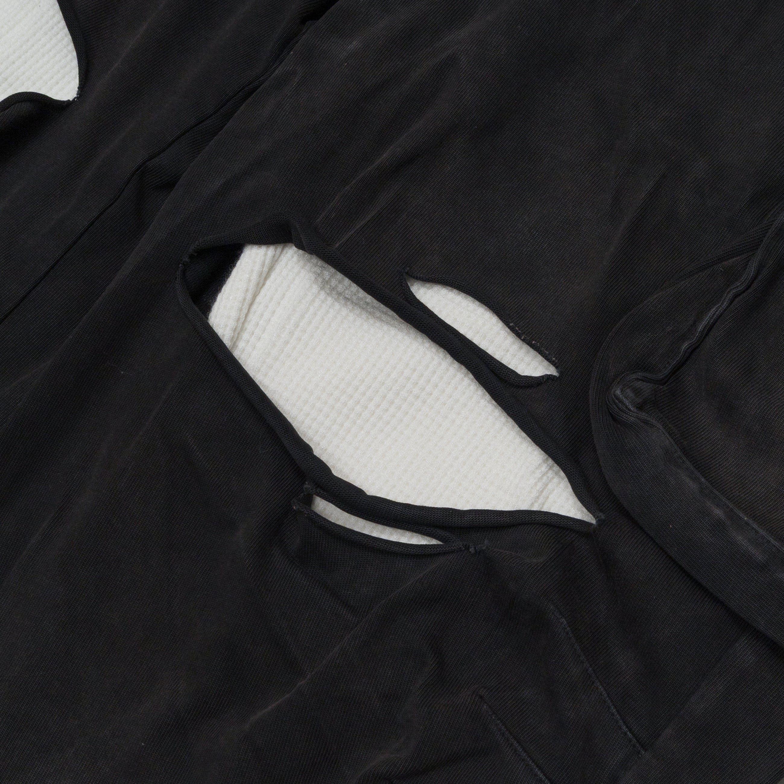424 Ripped Bermuda Shorts Black Black