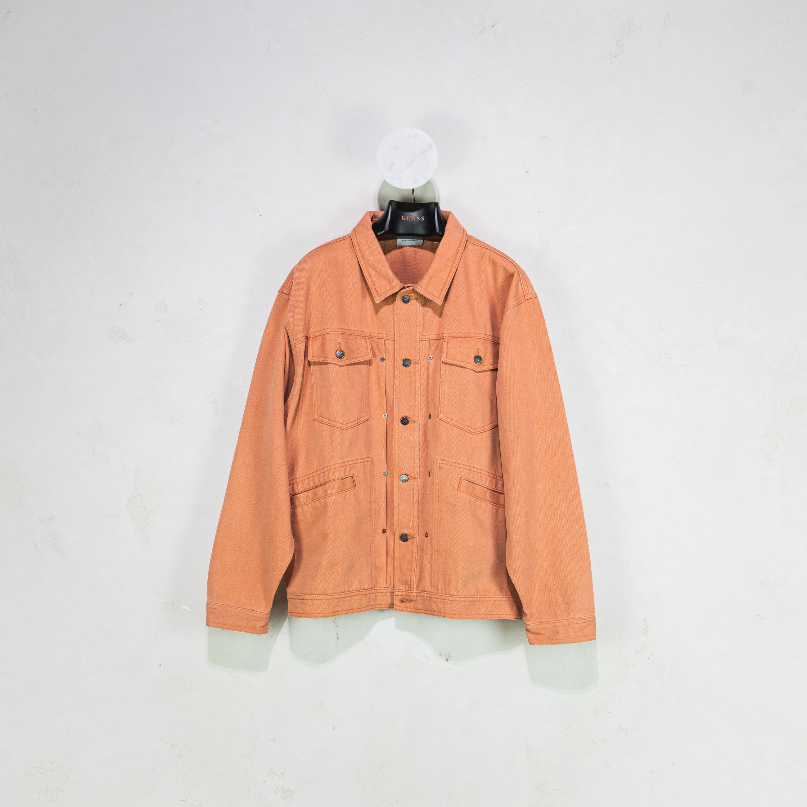Glass Cypress Brown Denim Jacket Brown