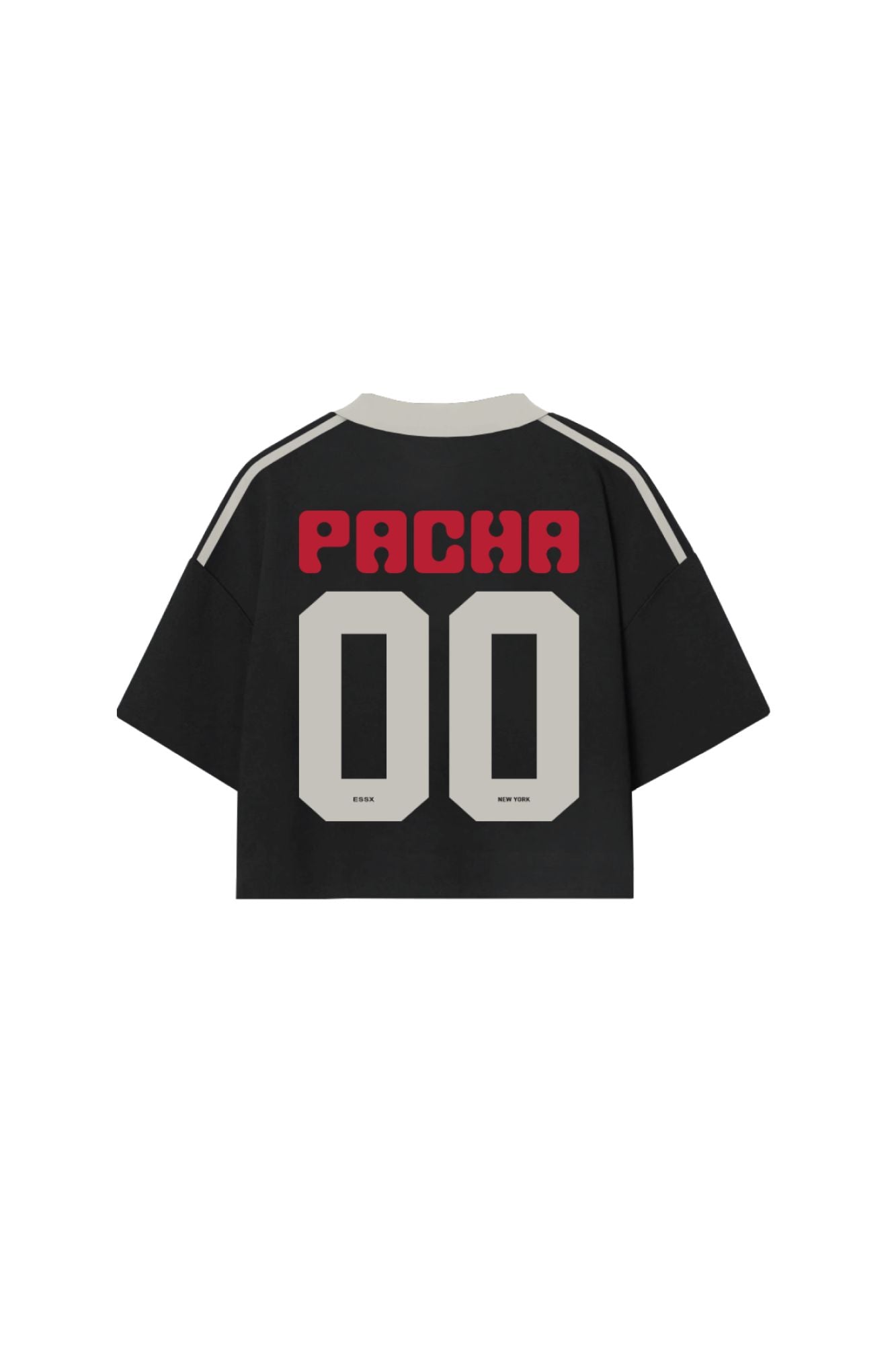 Numero 00 x Pacha x ESSX Woman T-Shirt Crop Pacha 00 Black – ESSXNYC