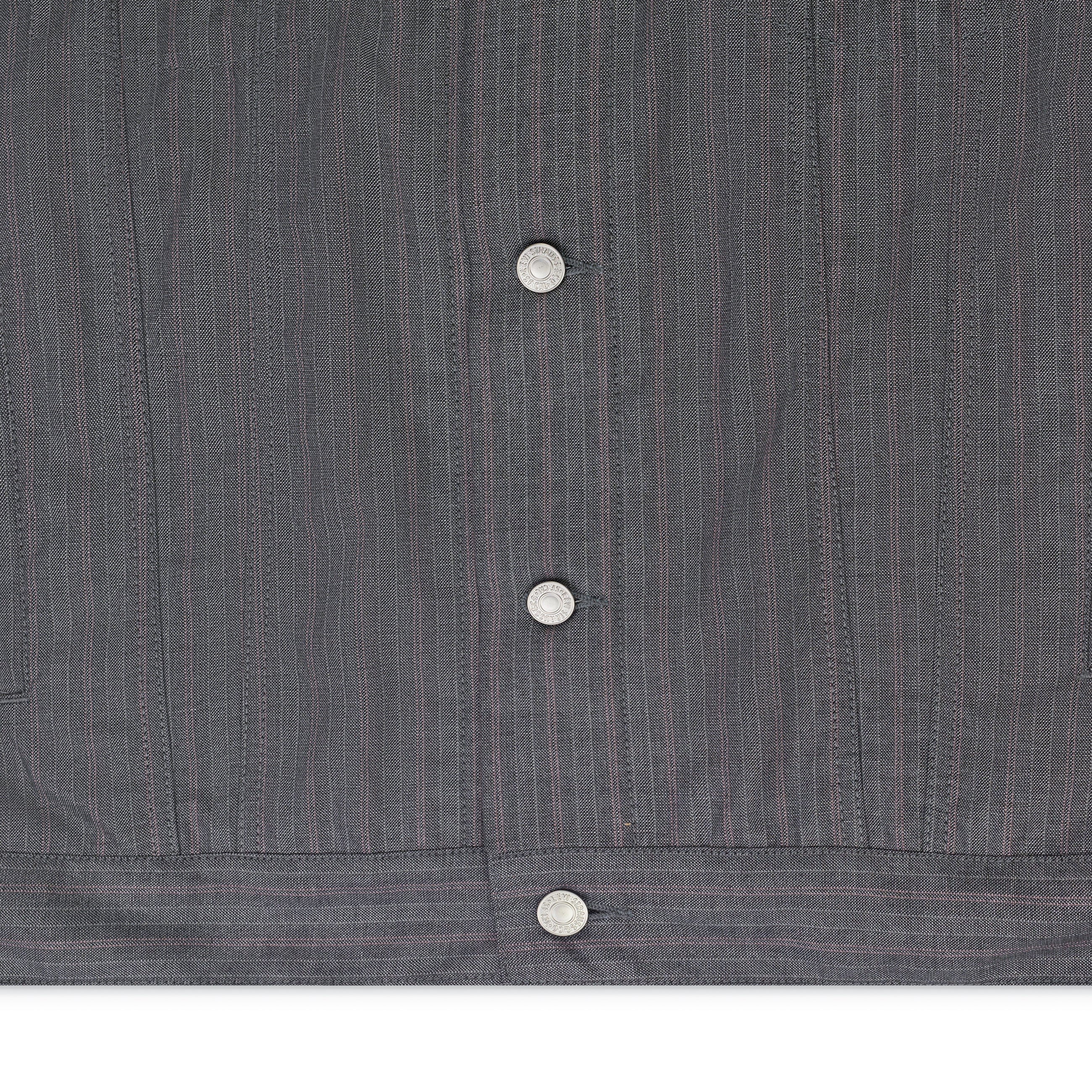 Junya Watanabe Man Levi's Striped Trucker Jacket Grey