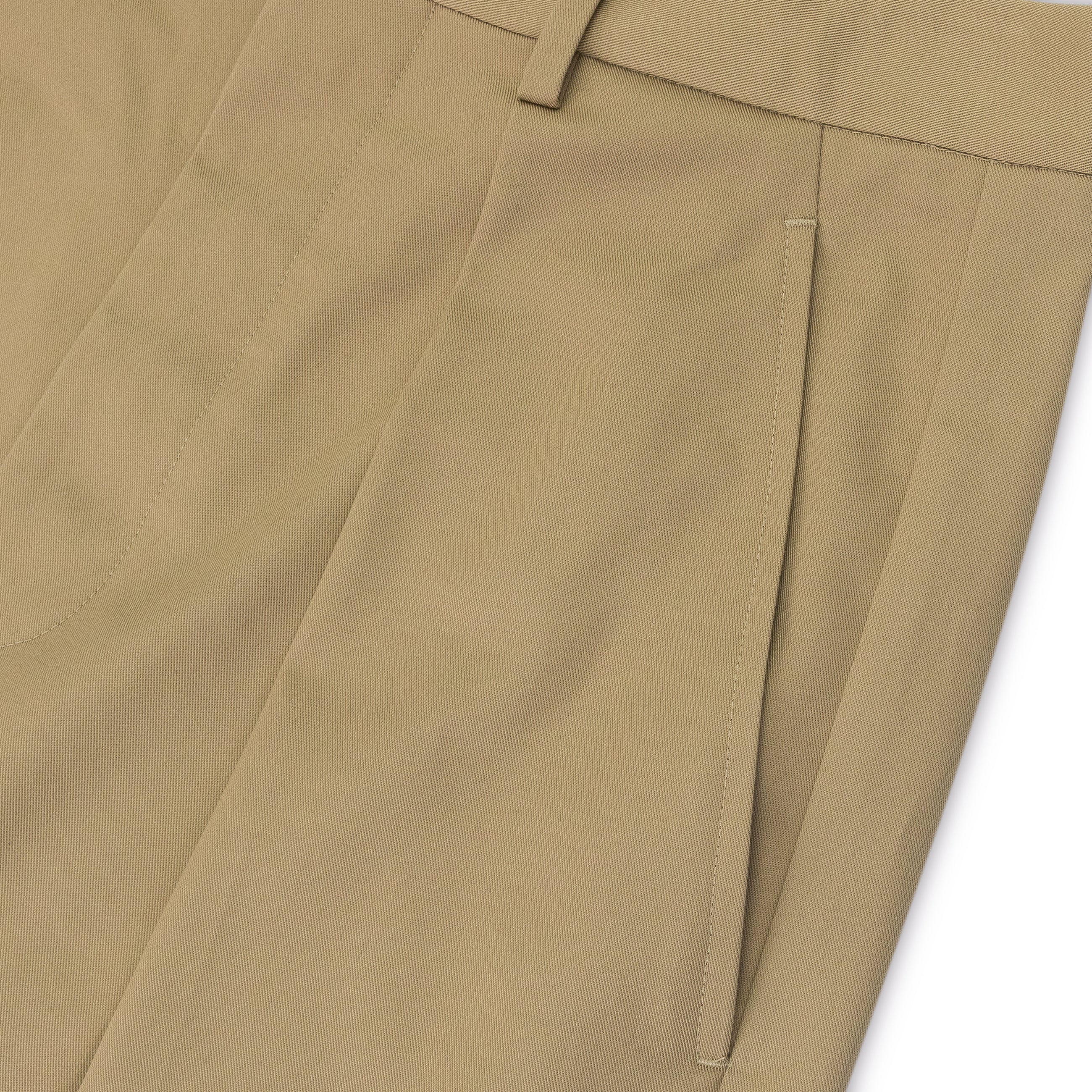 Ann Demeulemeester Botel Wide Leg Pleated Trousers Sand