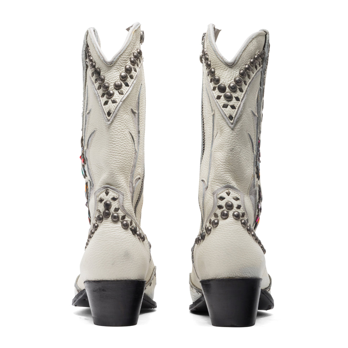 Satoshi Nakamoto Scar Tissue Cowboy Boot White