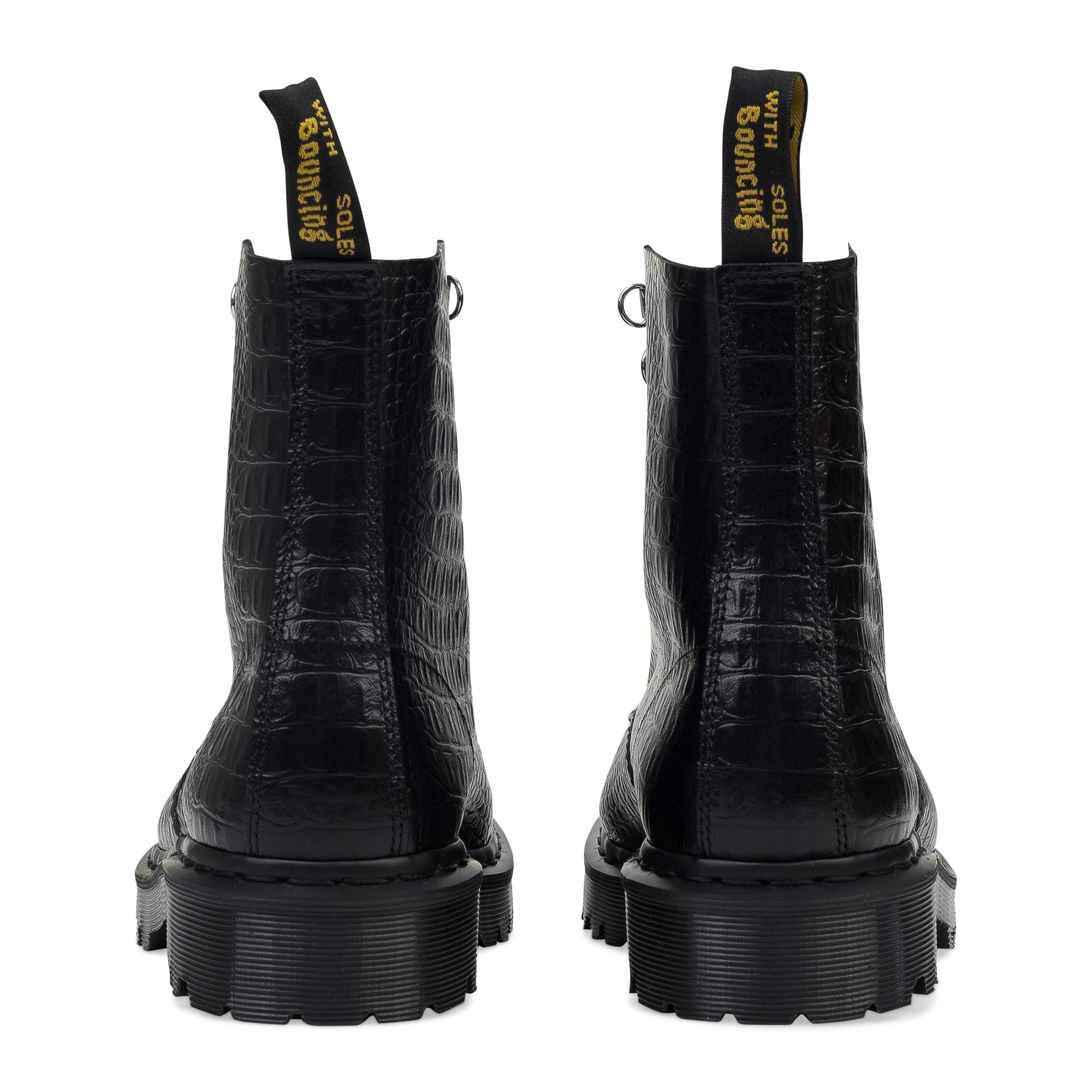 Dr. Martens Analine Croc Emboss 1460 Pascal Black