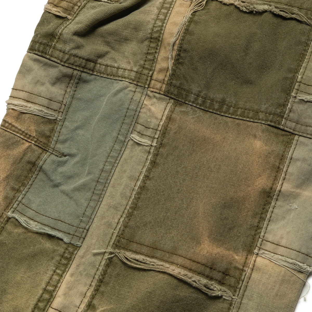 Ercole Studio Patchwork Cargo Pants Olive