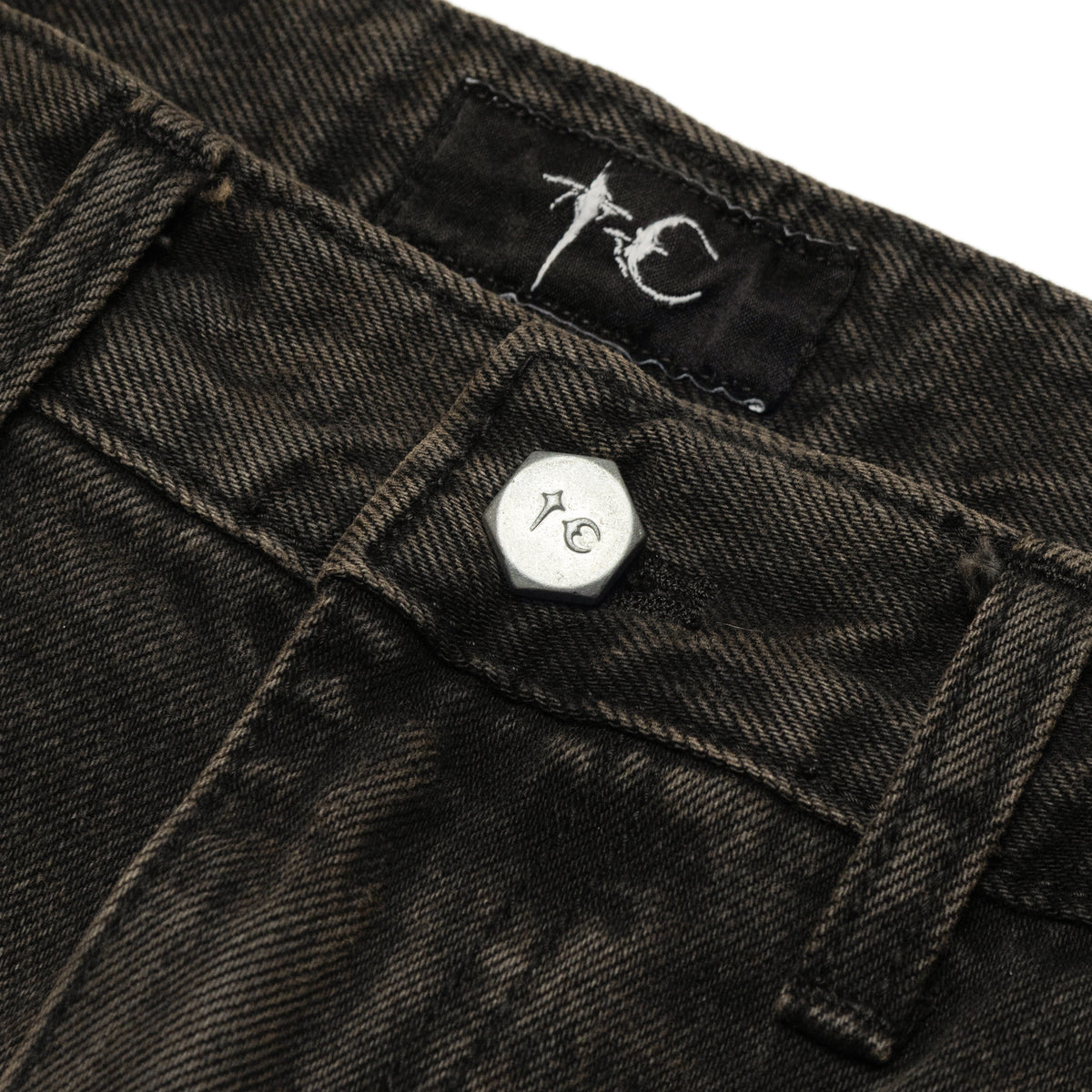 Thug Club Studed Knee Carpenter Pants Black