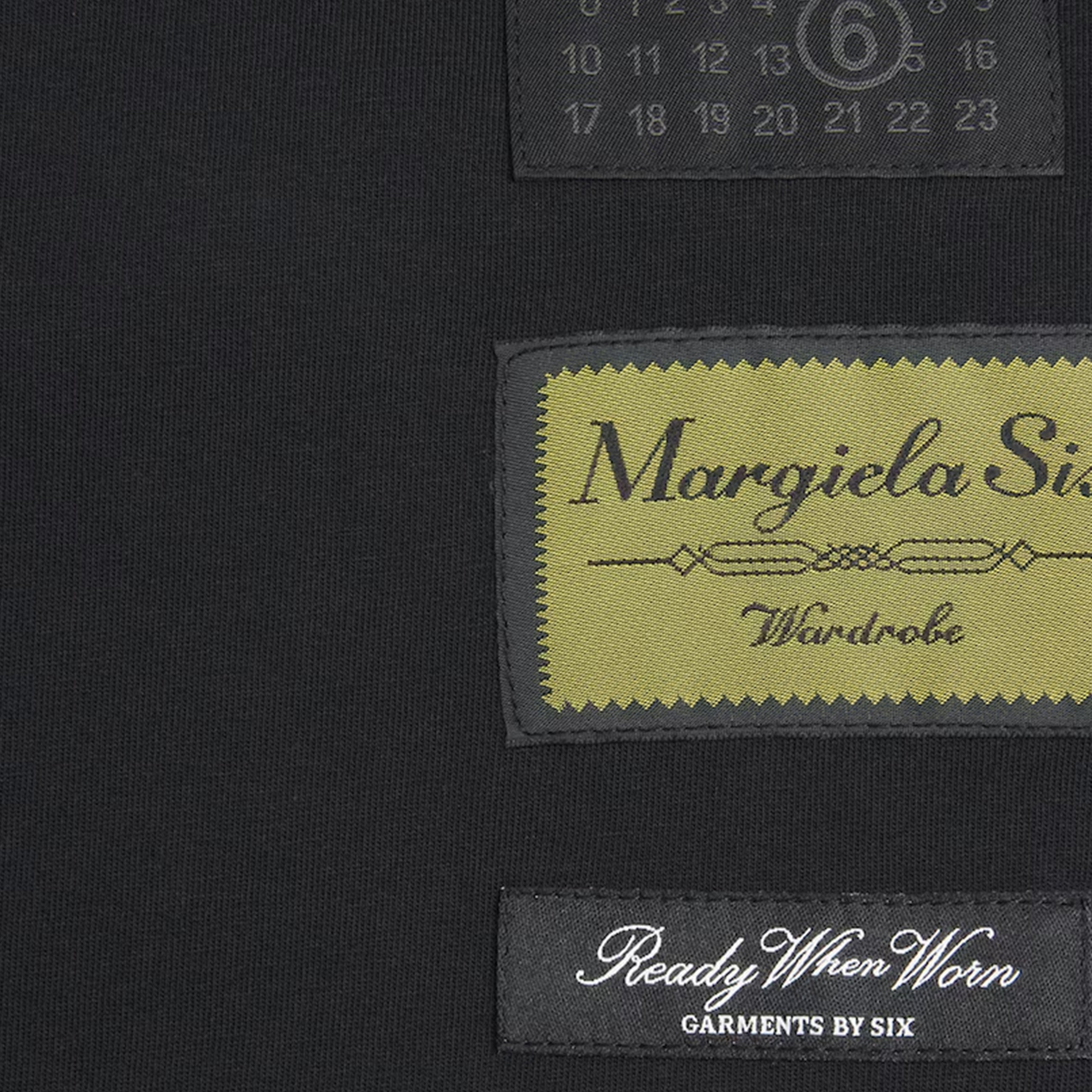 MM6 Maison Margiela T-Shirt With Labels Black