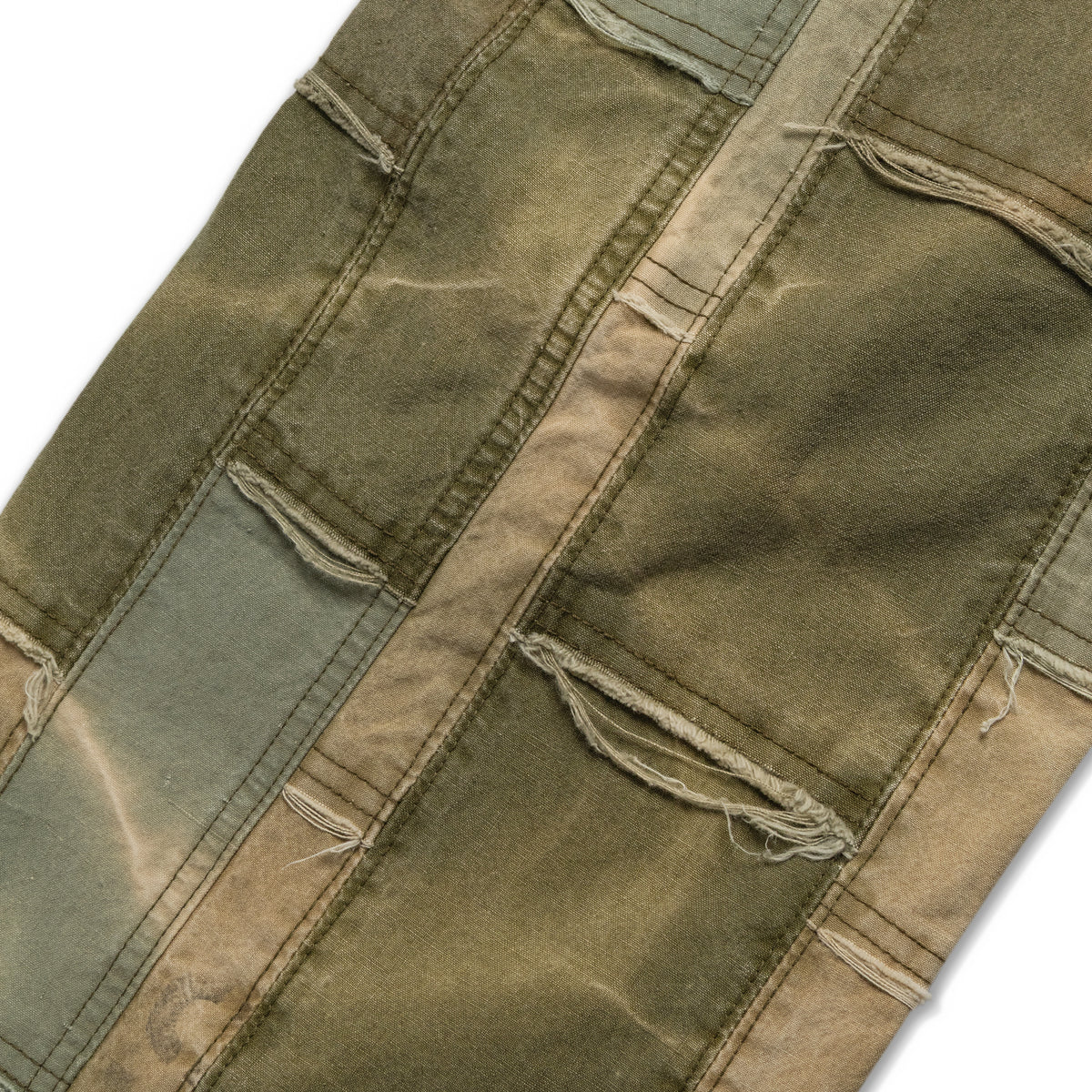 Ercole Studio Patchwork Cargo Pants Olive