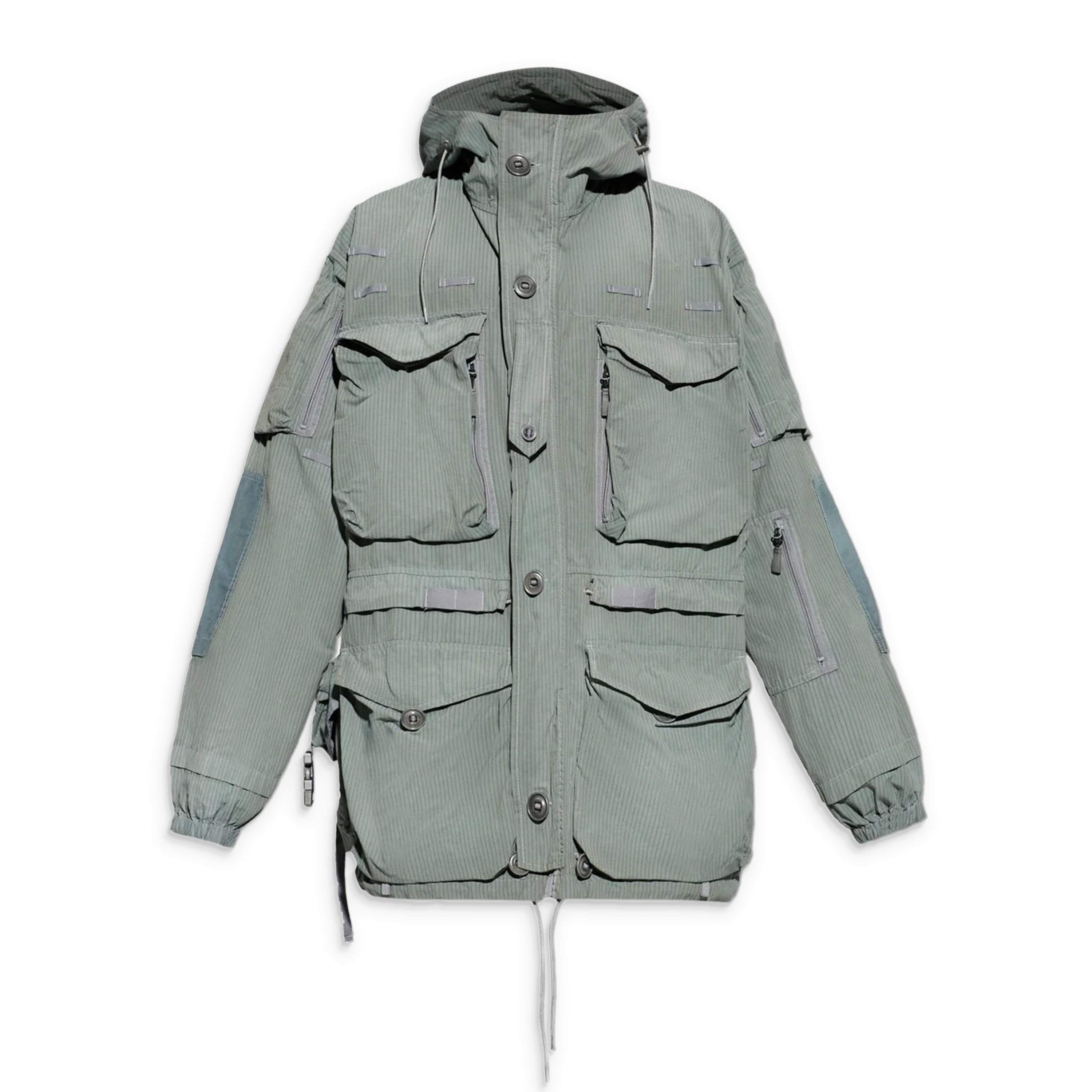 Maison Margiela Cargo Pocket Ripstop Coat Sage