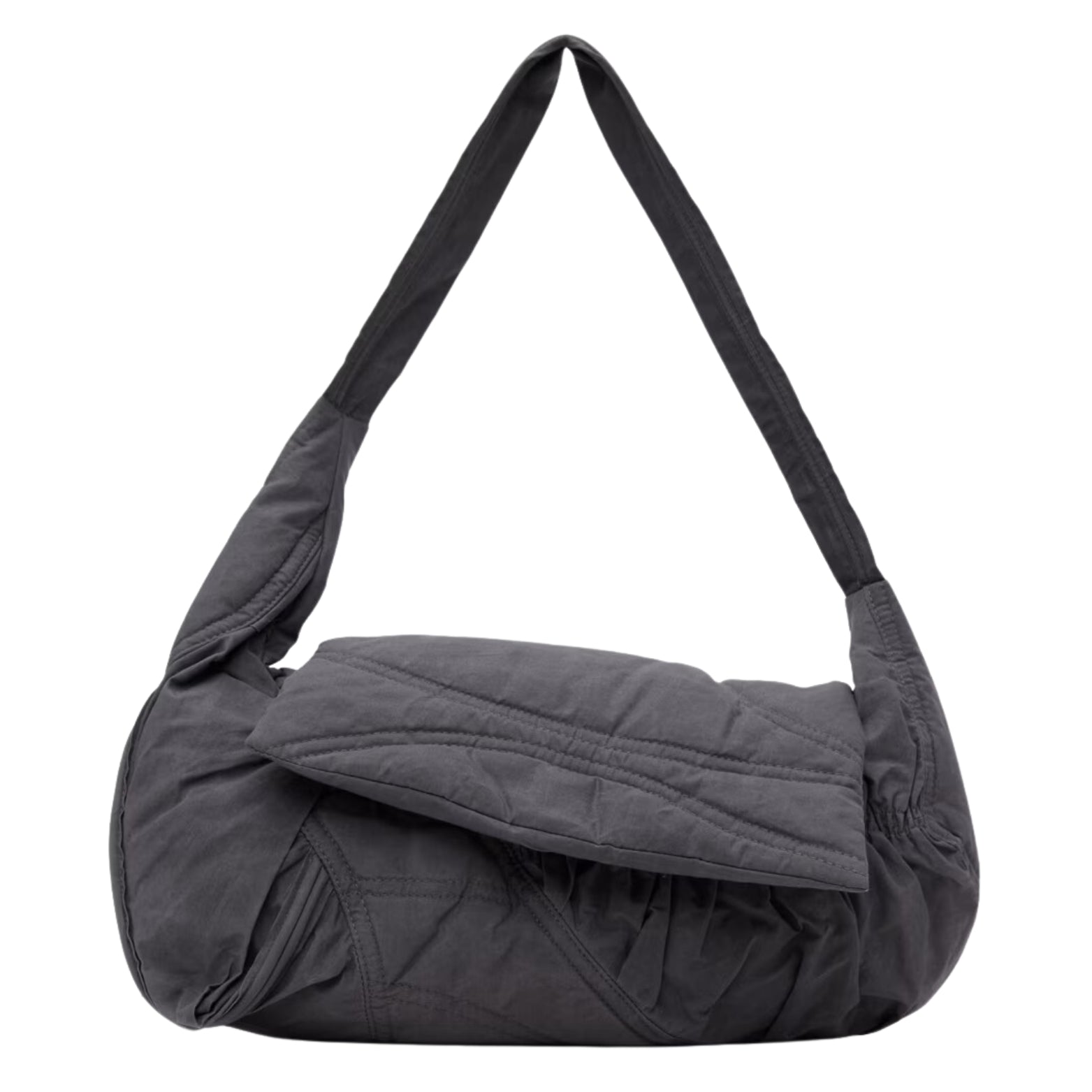 Mainline:Rus/Fr.Ca/De Seasonal Pillow Bag In Grey Waxed Cotton Bags Gray 5446