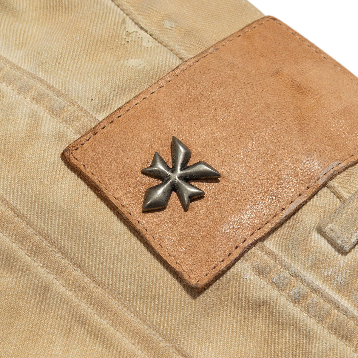 YOSSI CORP Leather Moto Pants Black