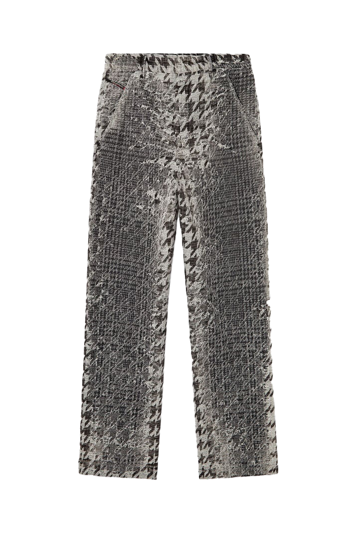 Diesel Distressed Tweed Pants Grey