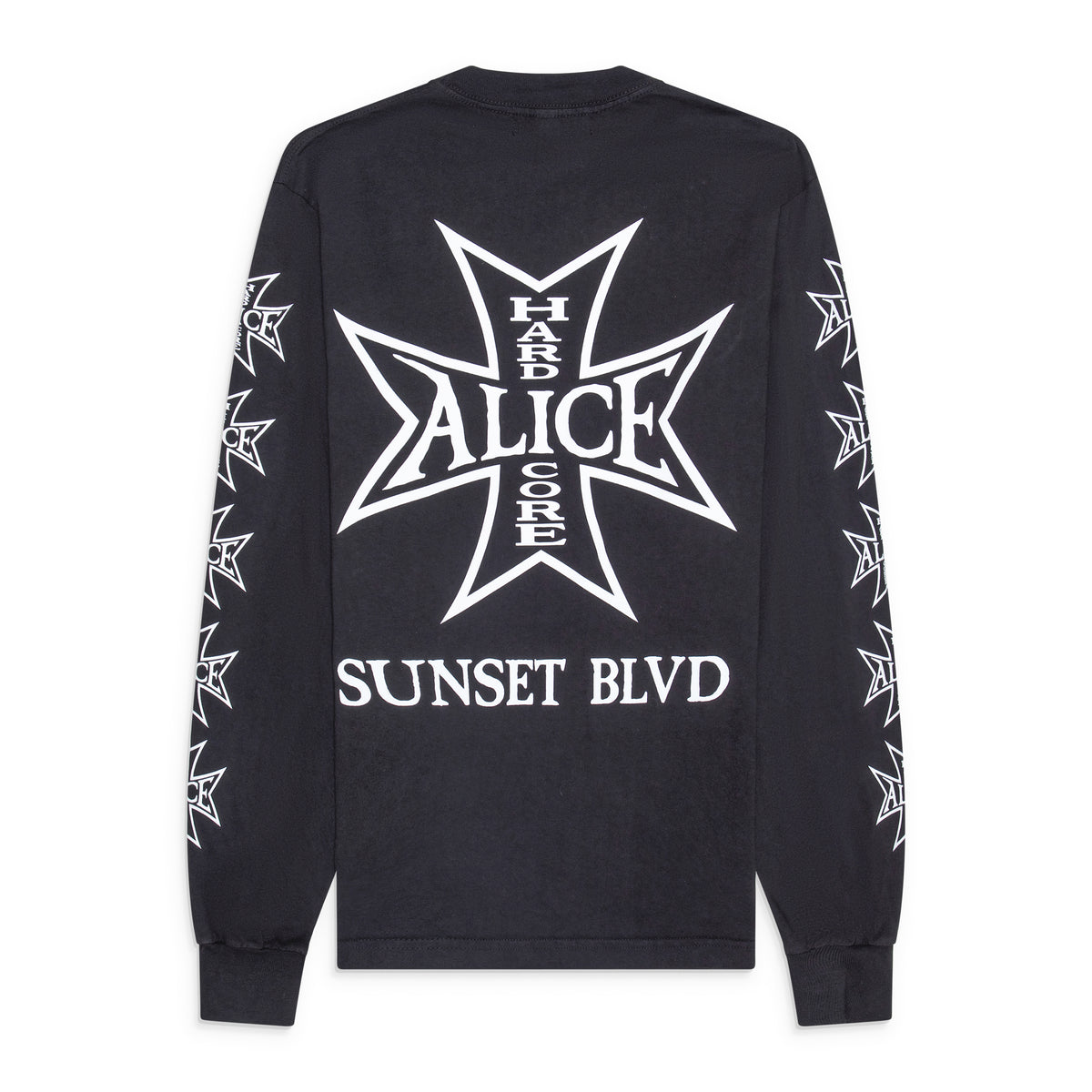 Alice Hollywood Sunset Blvd Ls T-Shirt Black