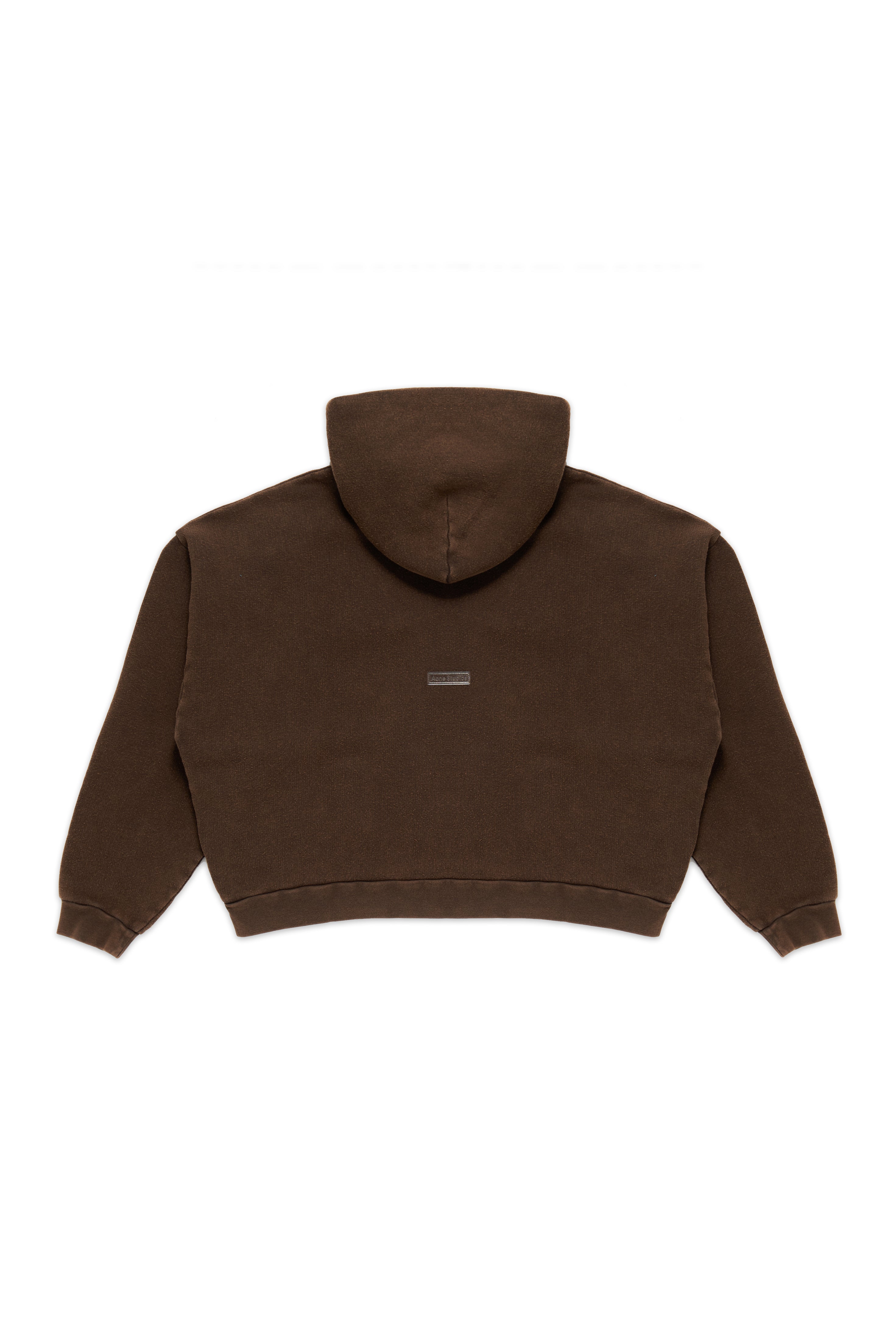 ACNE STUDIOS FESTER VINTAGE WASH HOODIE BROWN