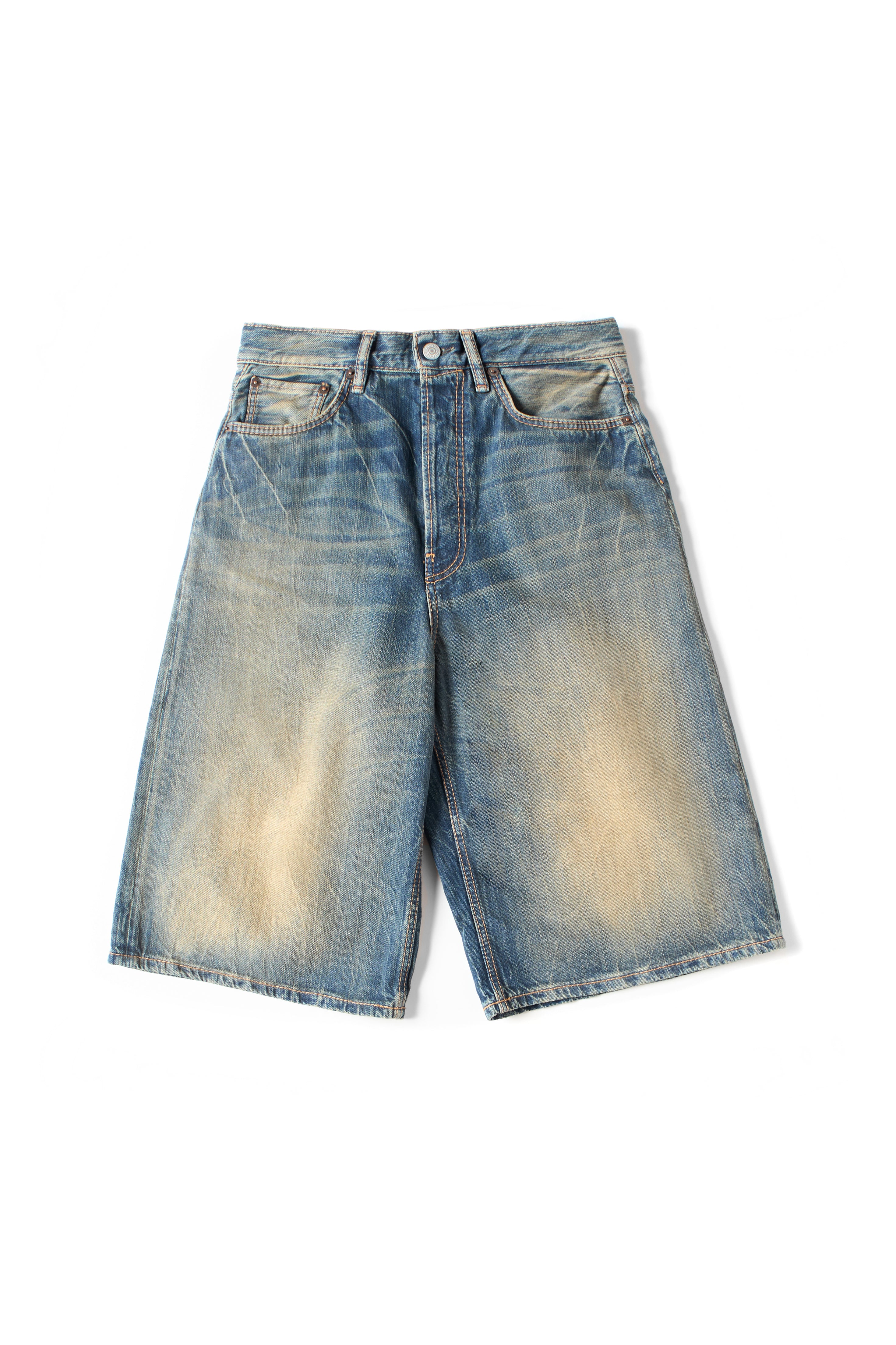 Acne Studios Washed Denim Shorts Blue 10133