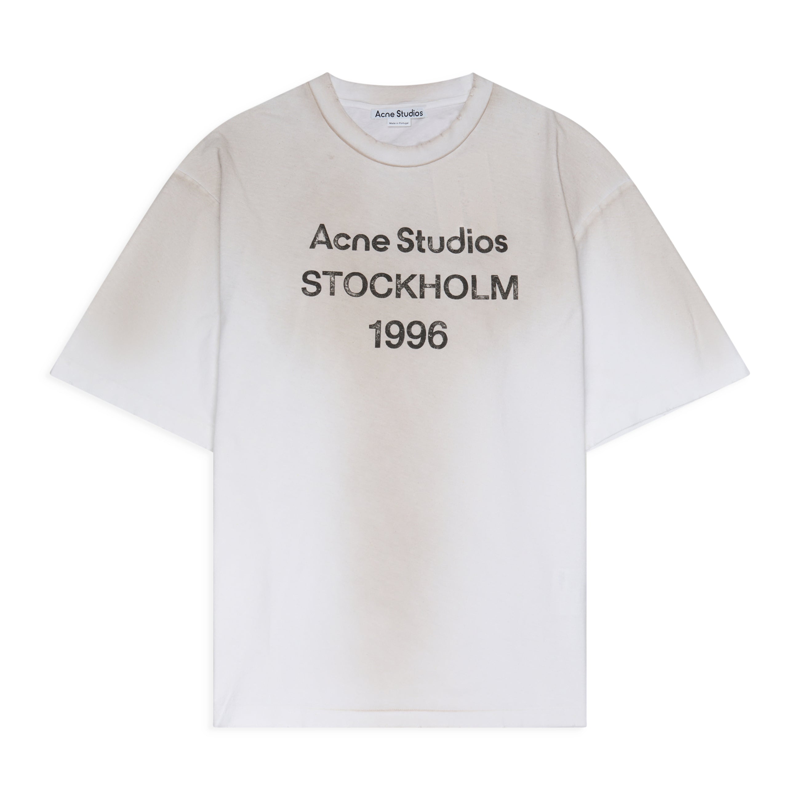 Acne Studios Short Sleeve Logo T-Shirt Dusty White