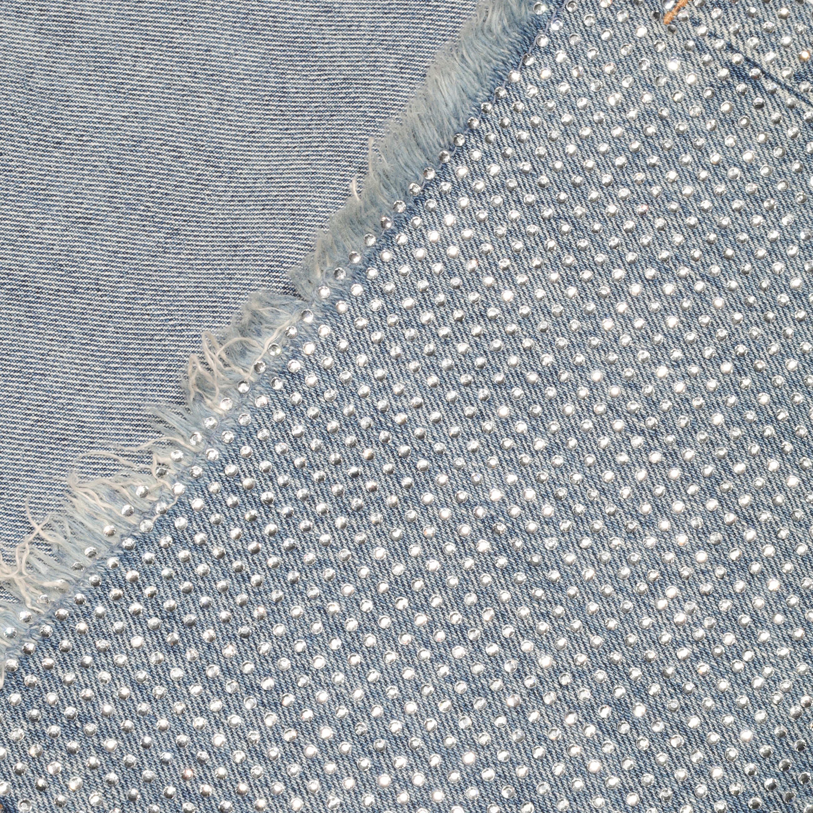 Acne Studios Turn Up Rhinestone Trousers