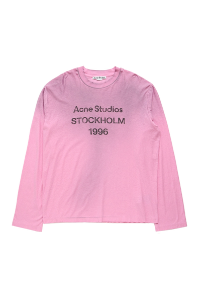 Acne Studios Logo Long Sleeve T-Shirt Pink – ESSXNYC Acne Studios Logo Long Sleeve T-Shirt Pink – ESSXNYC