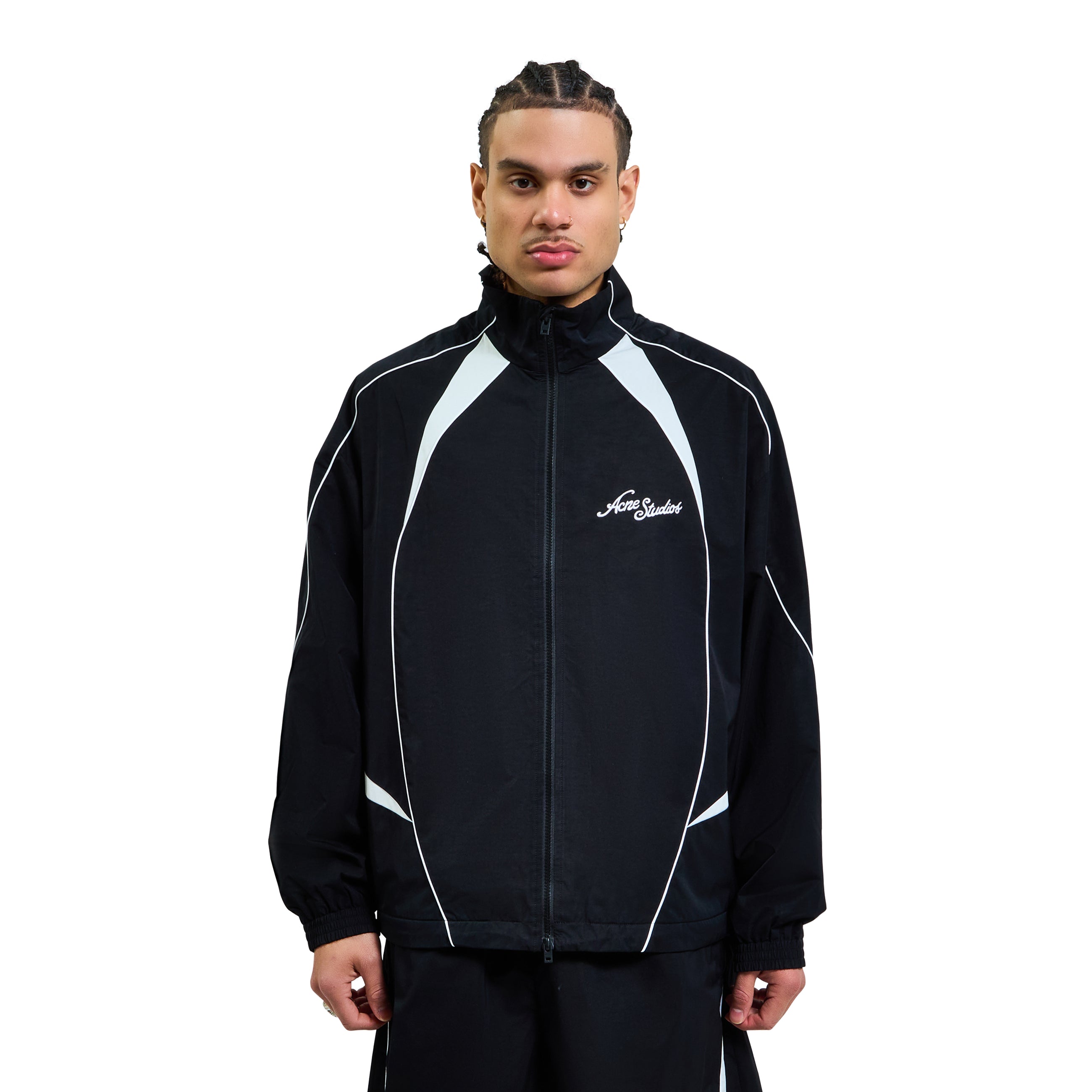 Acne Studios Technical Zip Up Jacket Black