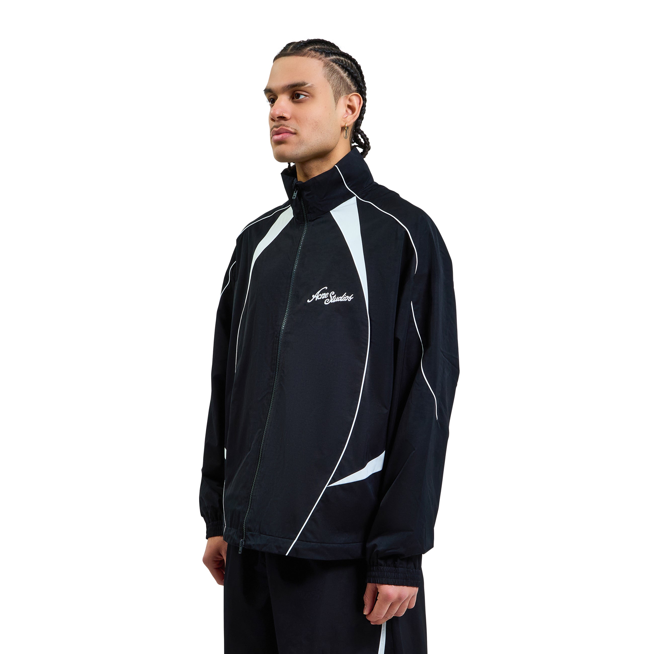 Acne Studios Technical Zip Up Jacket Black