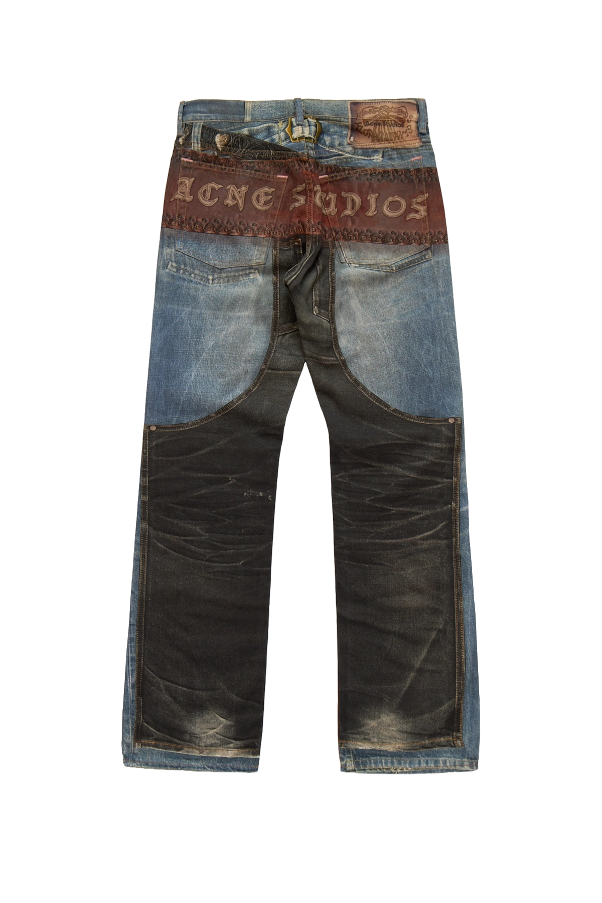 ACNE STUDIOS
2010M HEART BUCKLES TROMPE L'OEIL JEANS 