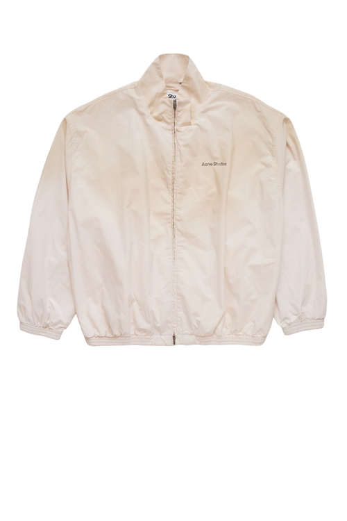 Acne Studios Logo Zipper Jacket Dusty White – ESSXNYC Acne Studios Logo Zipper Jacket Dusty White – ESSXNYC