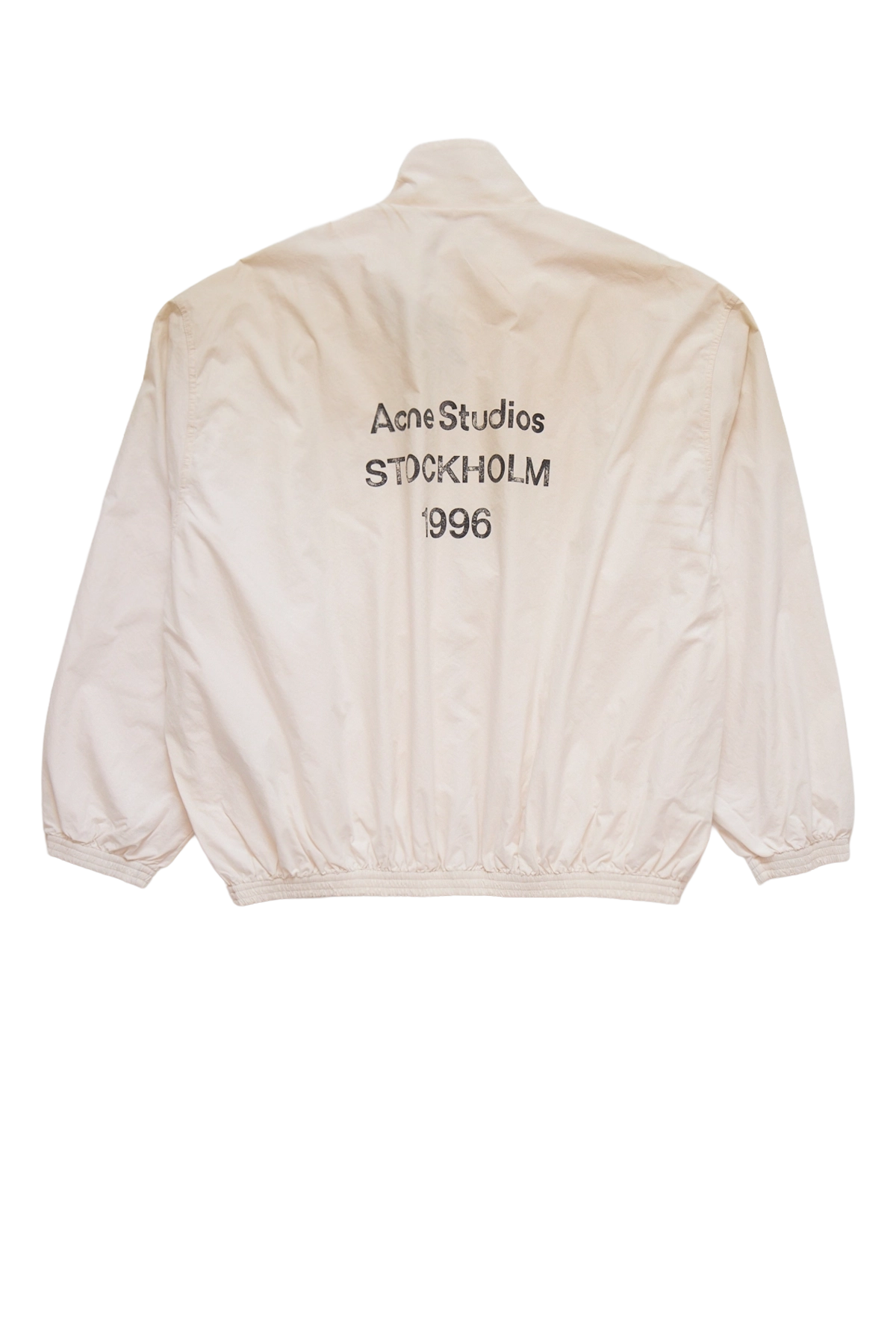 Acne Studios Logo Zipper Jacket Dusty White Back