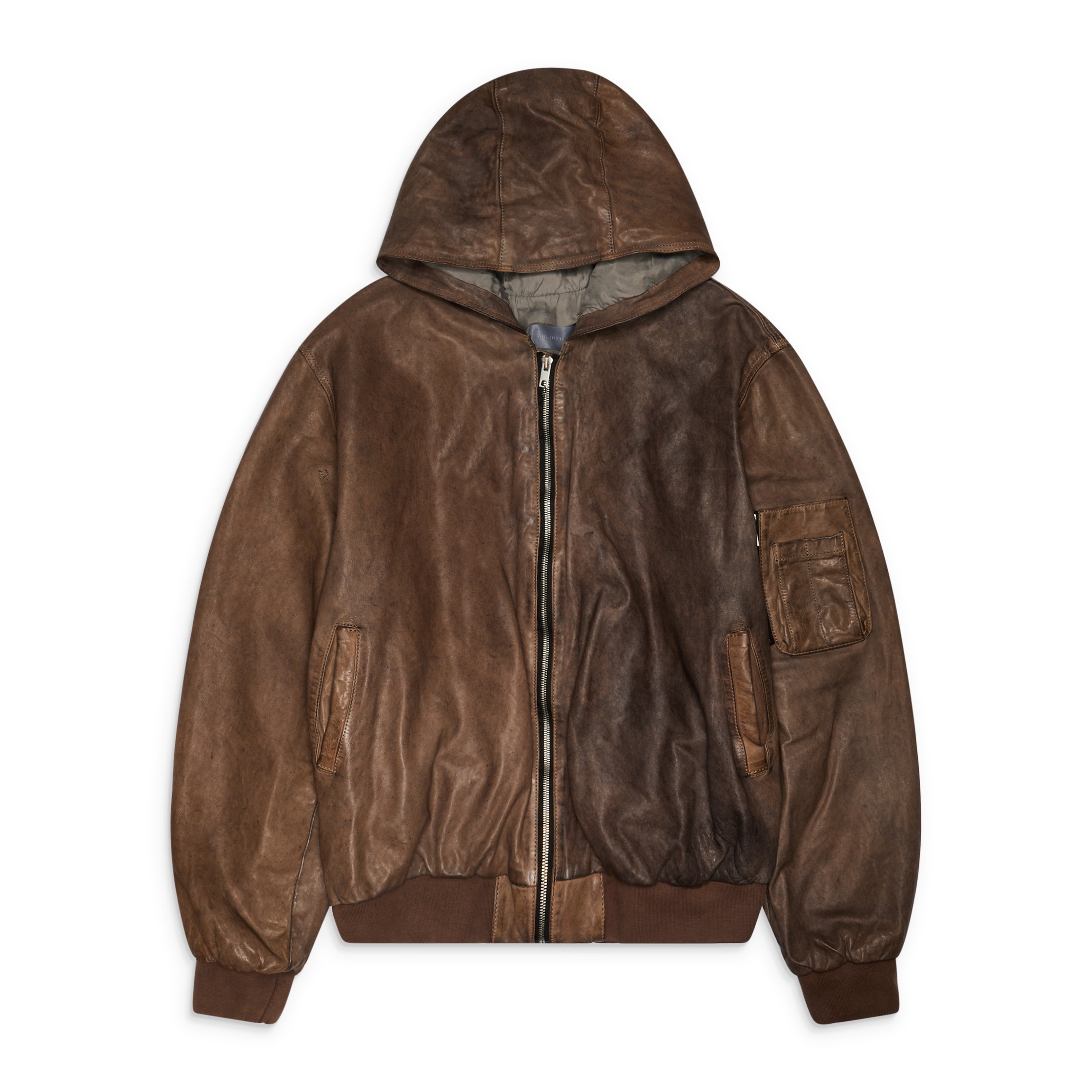 ALEXANDER DIGENOVA BOMBER ディジェノバ　ジャケット ALEXANDER DIGENOVA Leather Bomber Jacket Art Brown – ESSXNYC