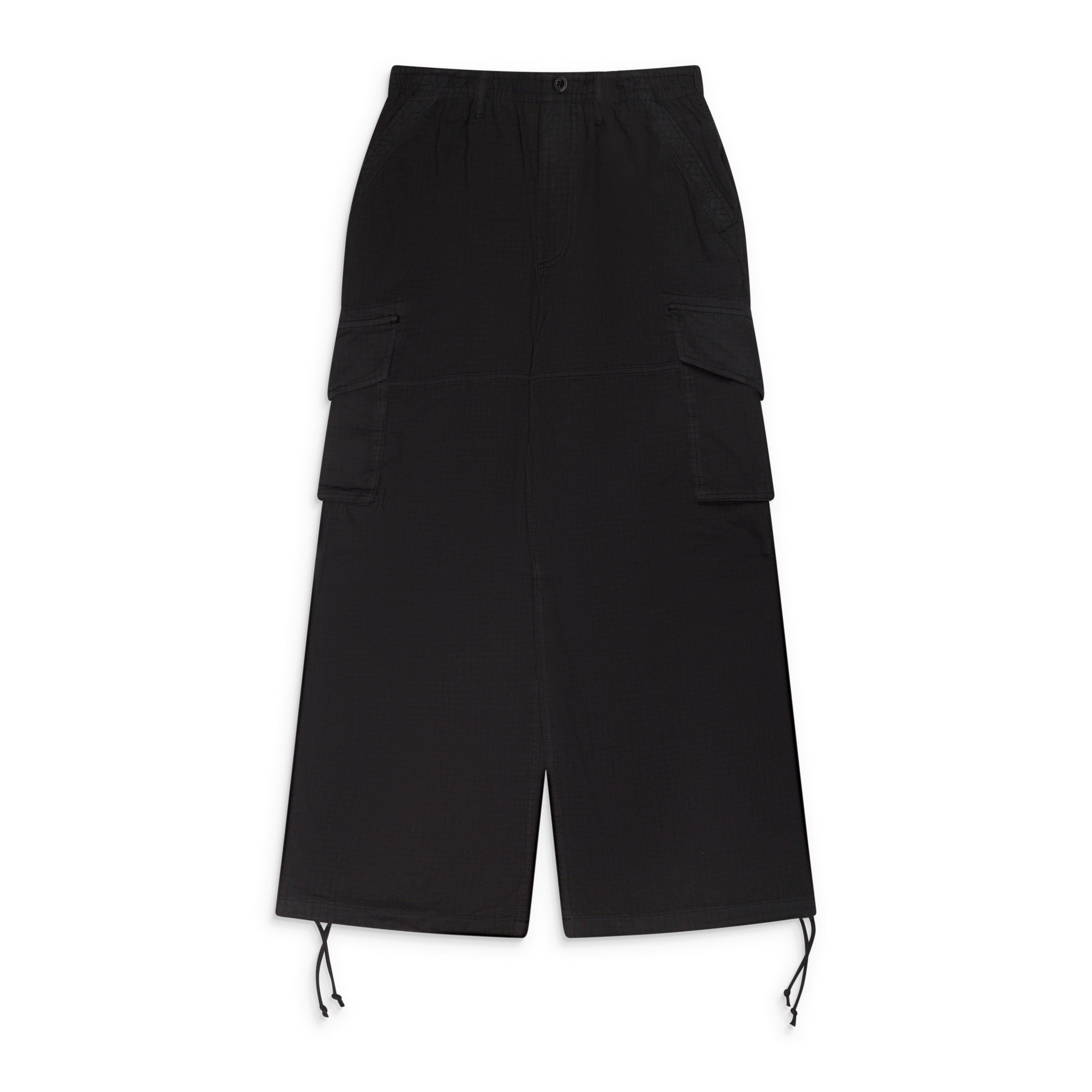 Alexander Wang Mid-Rise Cargo Pant W/ Internal Logo Elastic Wb Black