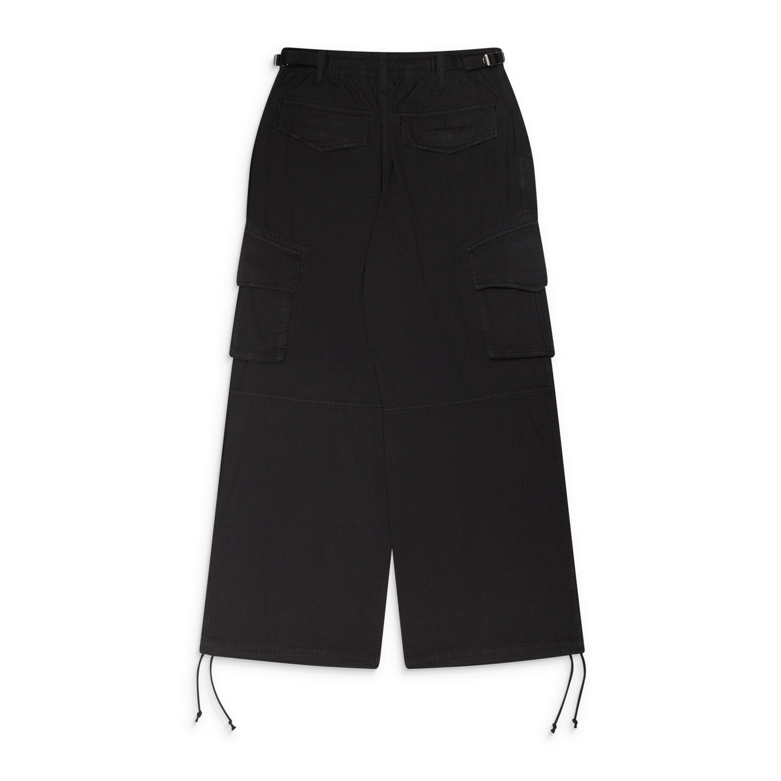 Alexander Wang Mid-Rise Cargo Pant W/ Internal Logo Elastic Wb Black