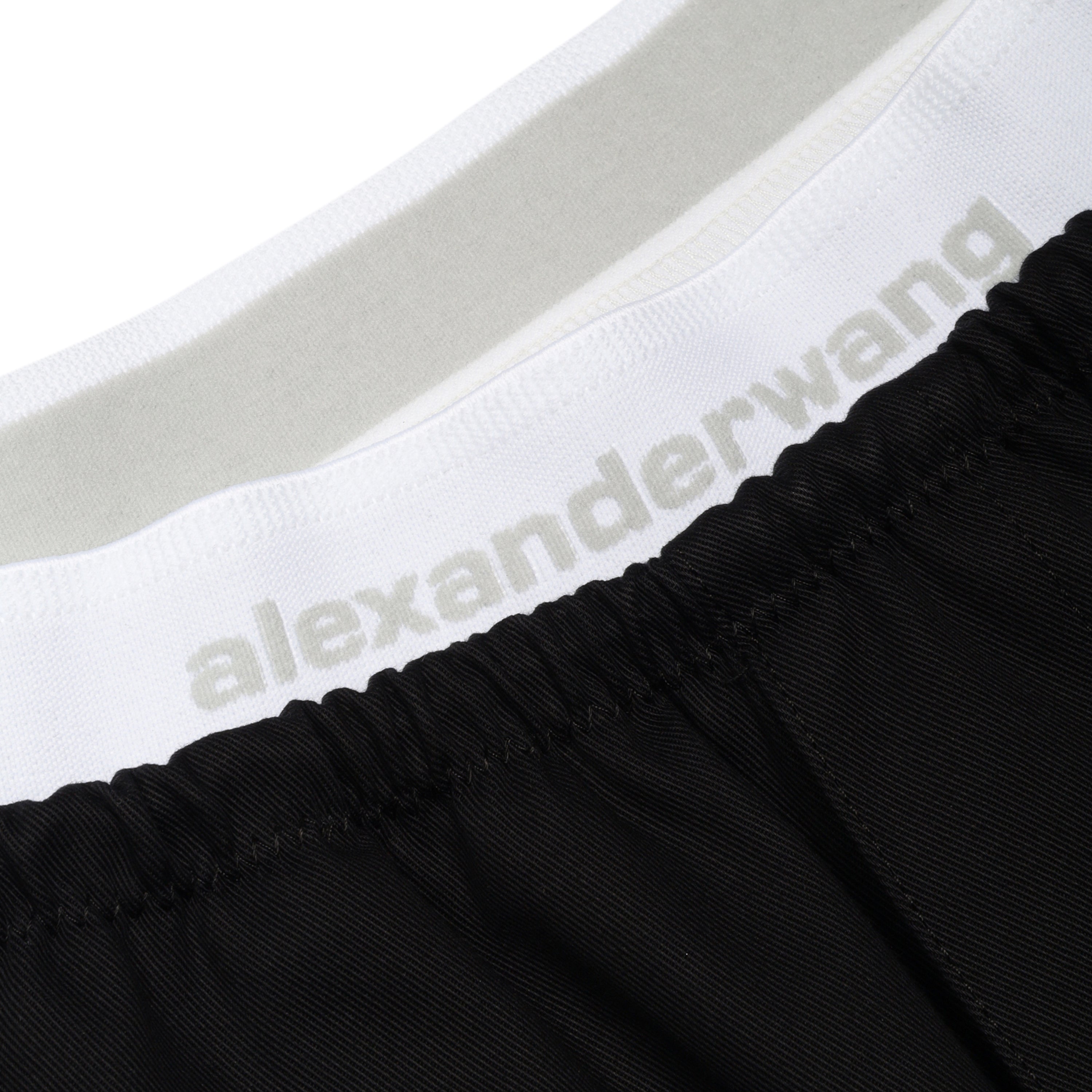 Alexander Wang Mid-Rise Logo Elastic Pant W/ Articulated Knee