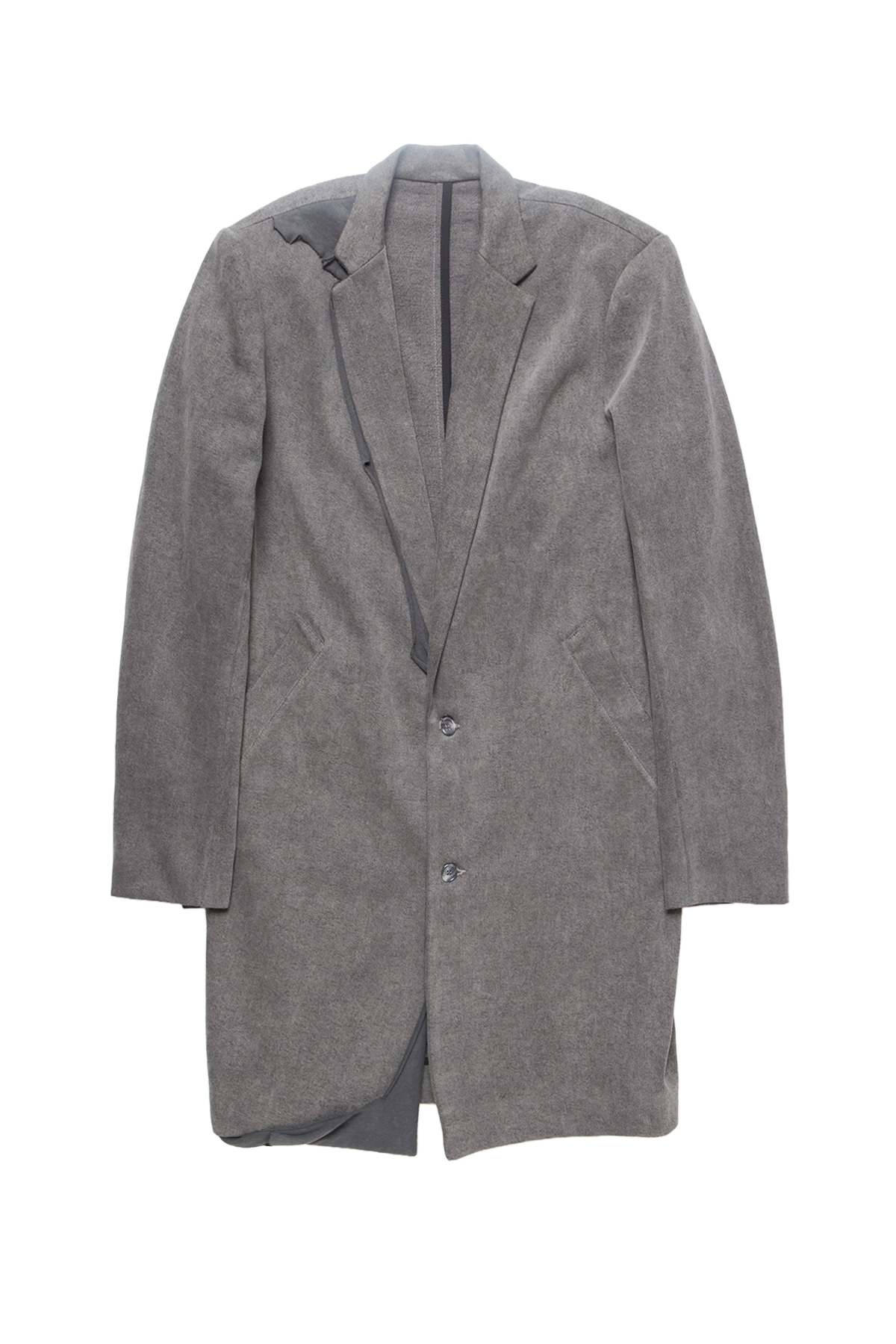 Alexander Digenova Cut Out Coat Grey Pigment