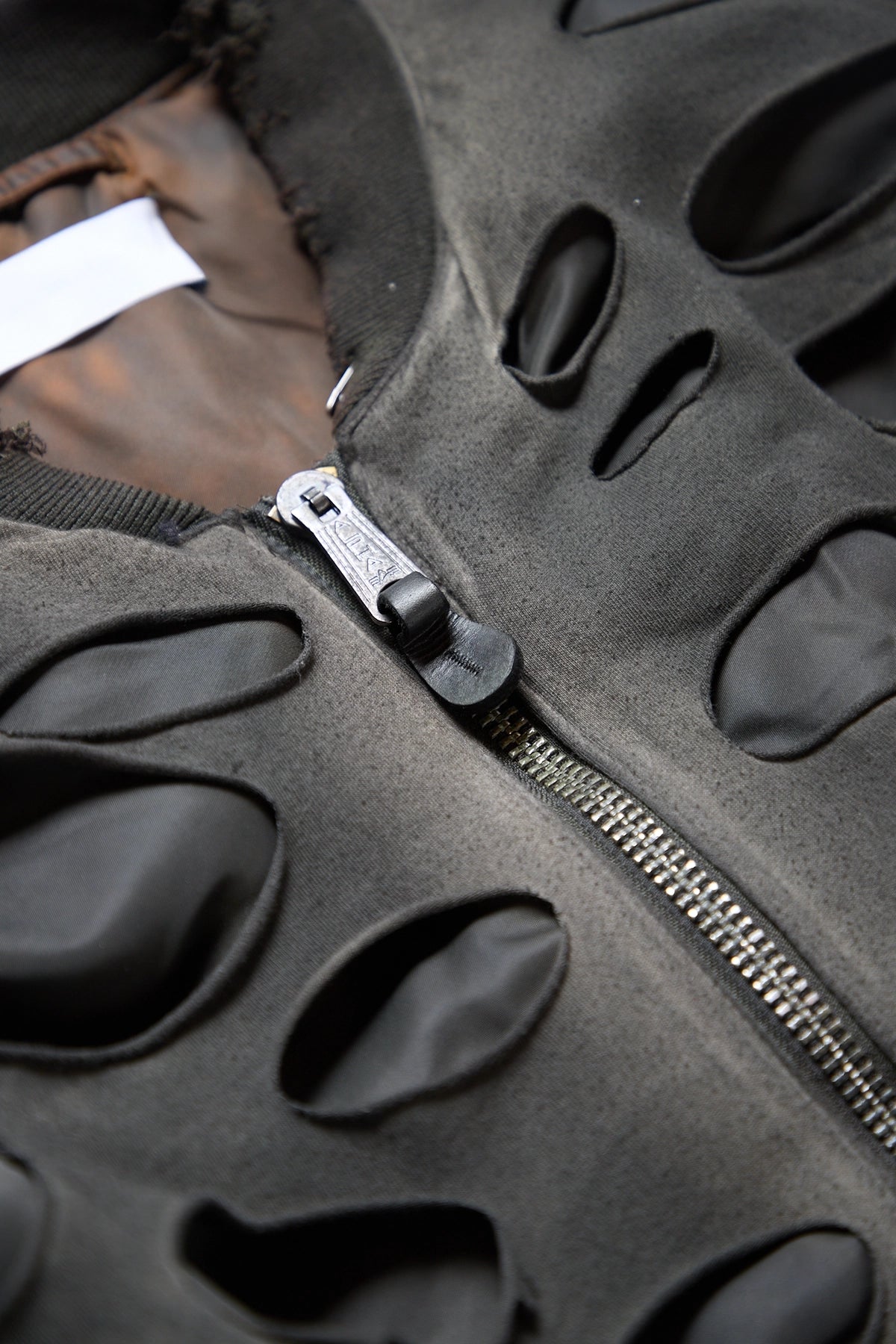 Alexander Digenova Cut Out Bomber Black Oil Wash