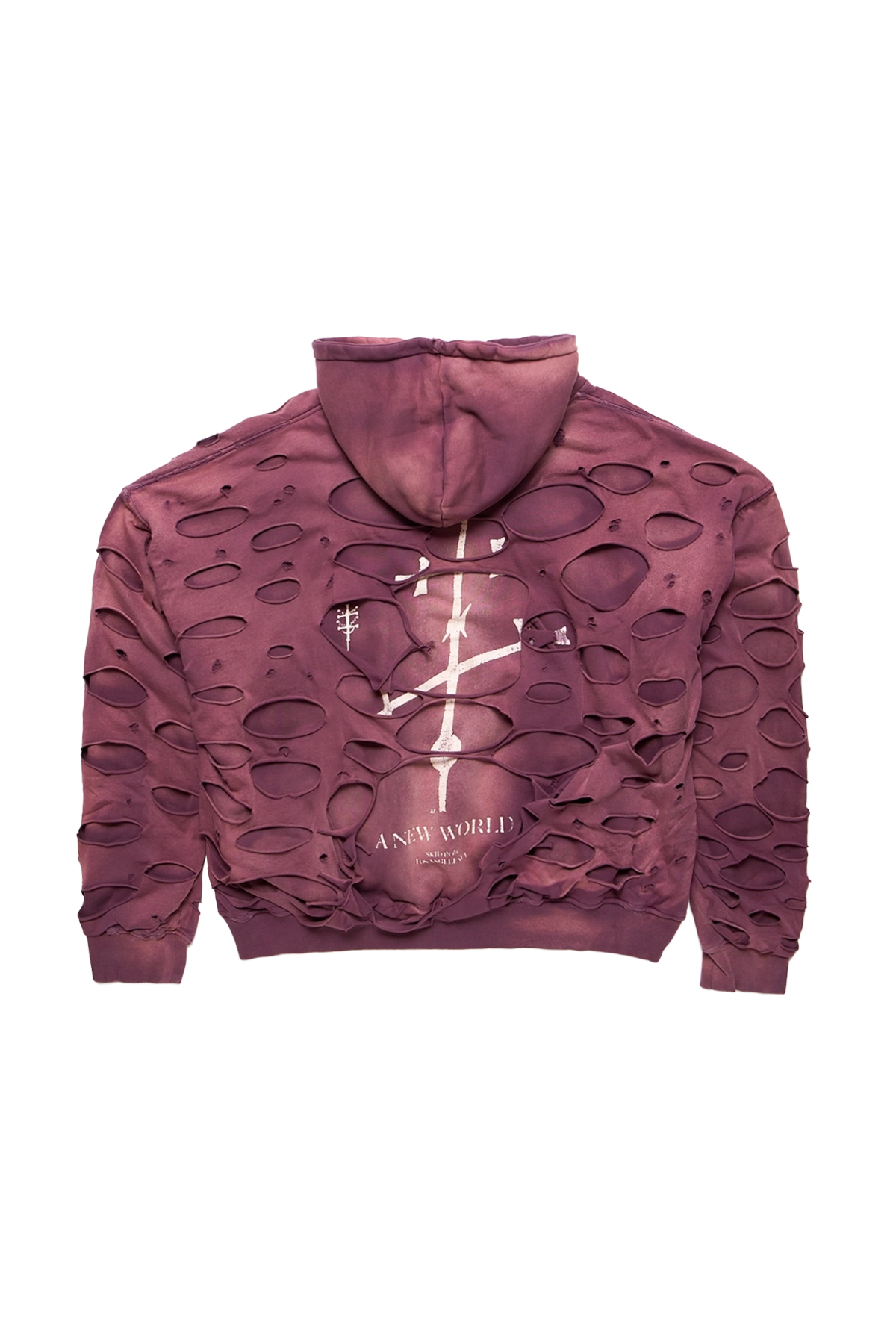 Alexander Digenova Double Layer Hoodie Maroon