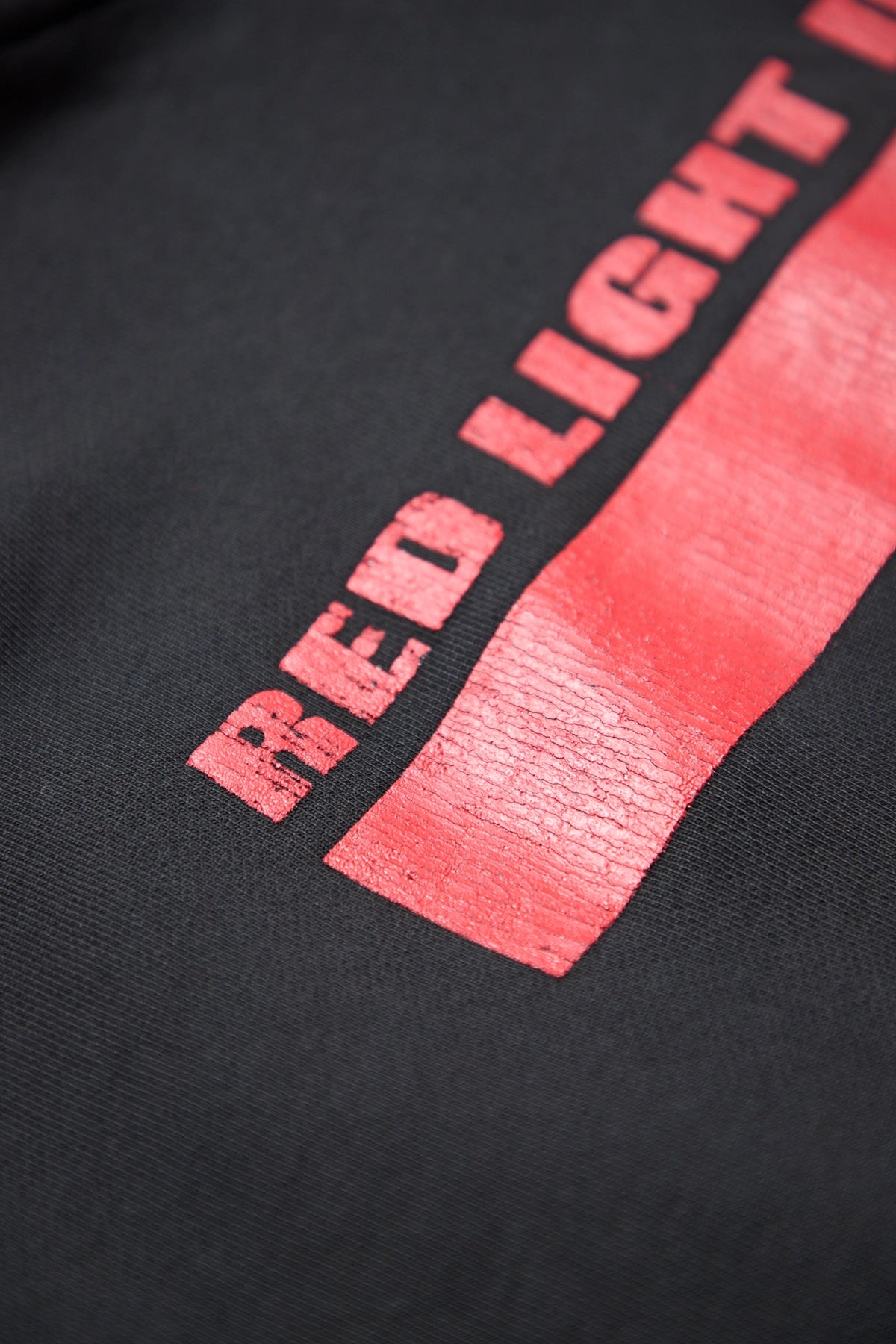 Alexander Digenova Red Light District Hoodie Washed Black