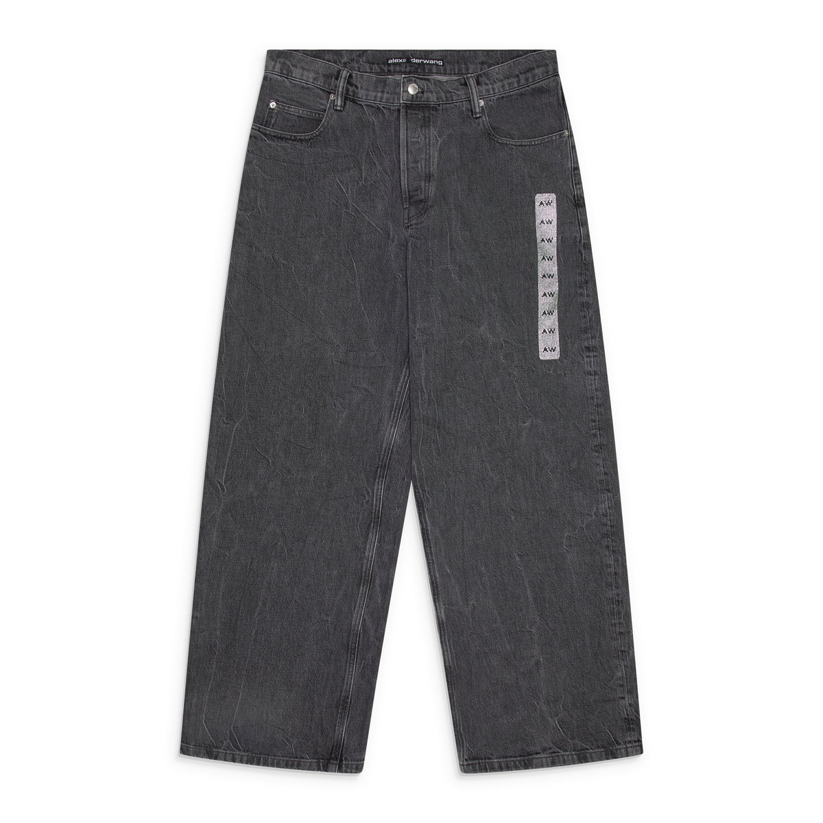 Alexander Wang Unisex Jean W/ Flasher Detail Grey