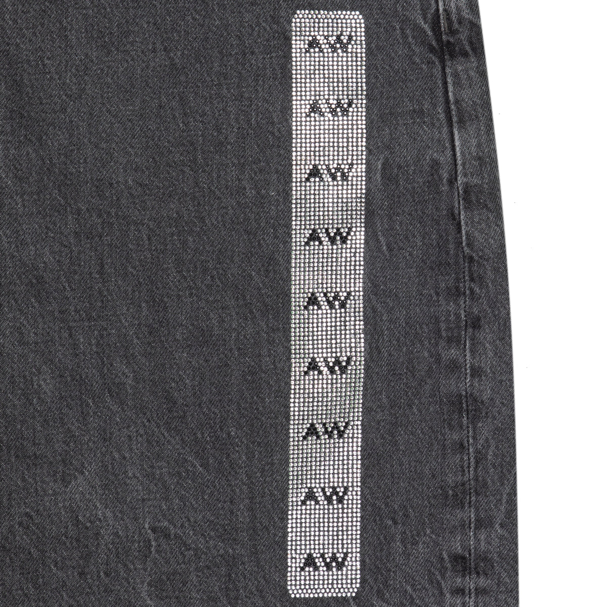 Alexander Wang Unisex Jean W/ Flasher Detail Grey