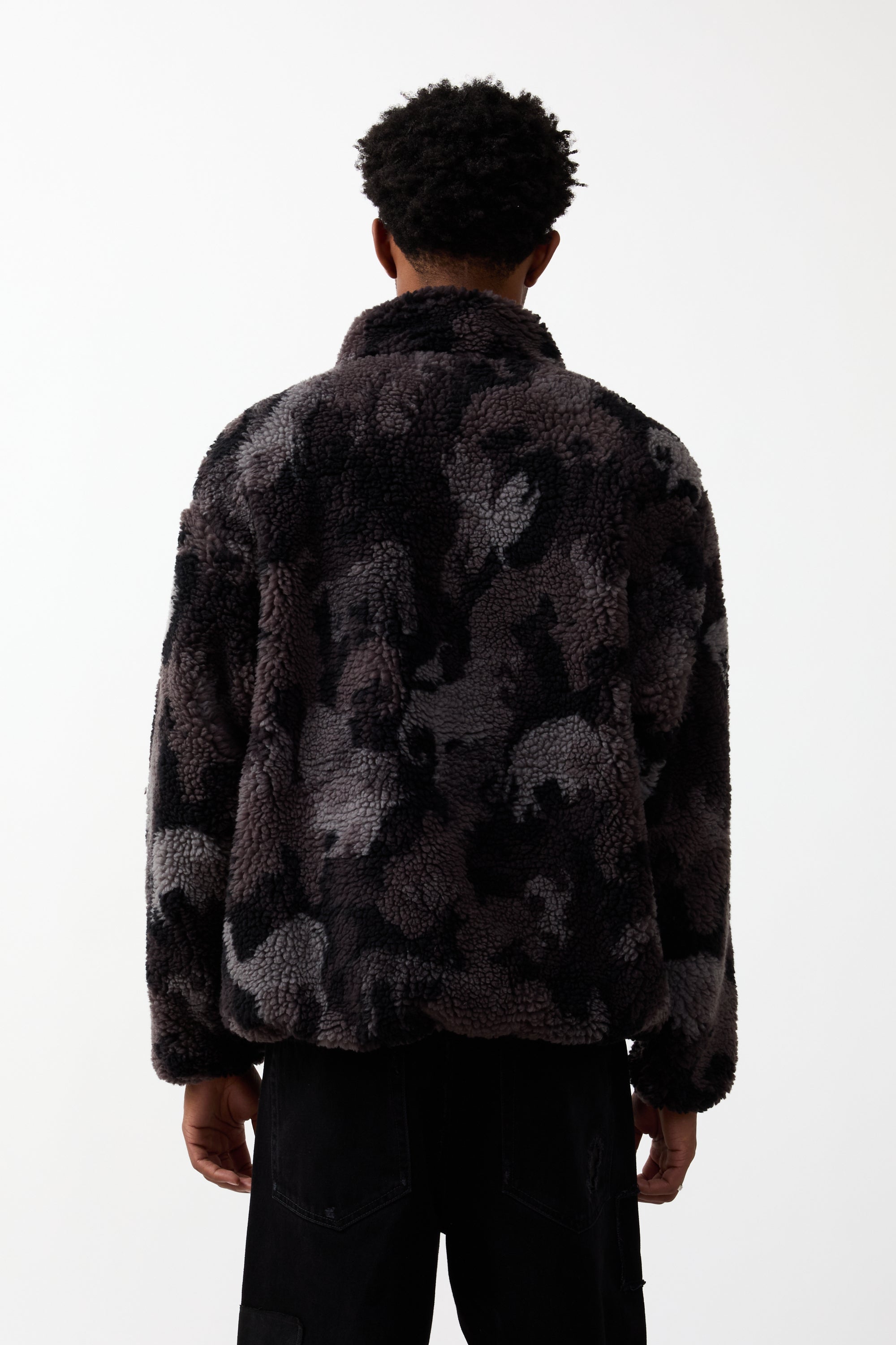 Ambush Camoflage Boa Jacket Grey