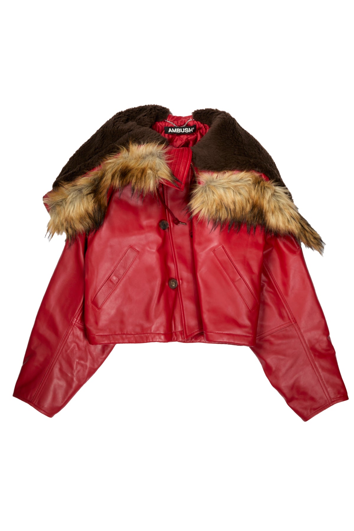 ambush モッズコート　アウター Ambush Leather Cropped N3B Red – ESSXNYC