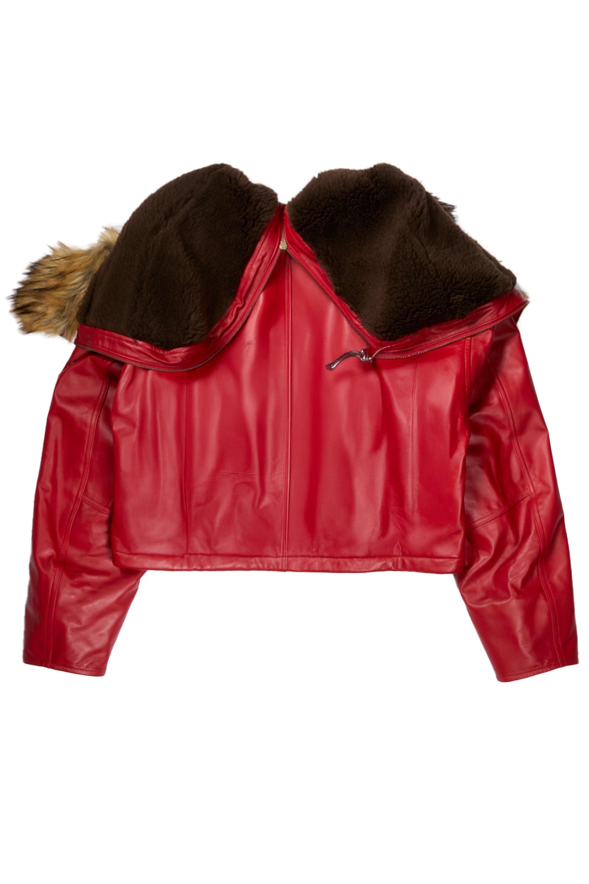 Ambush Leather Cropped N3B Red