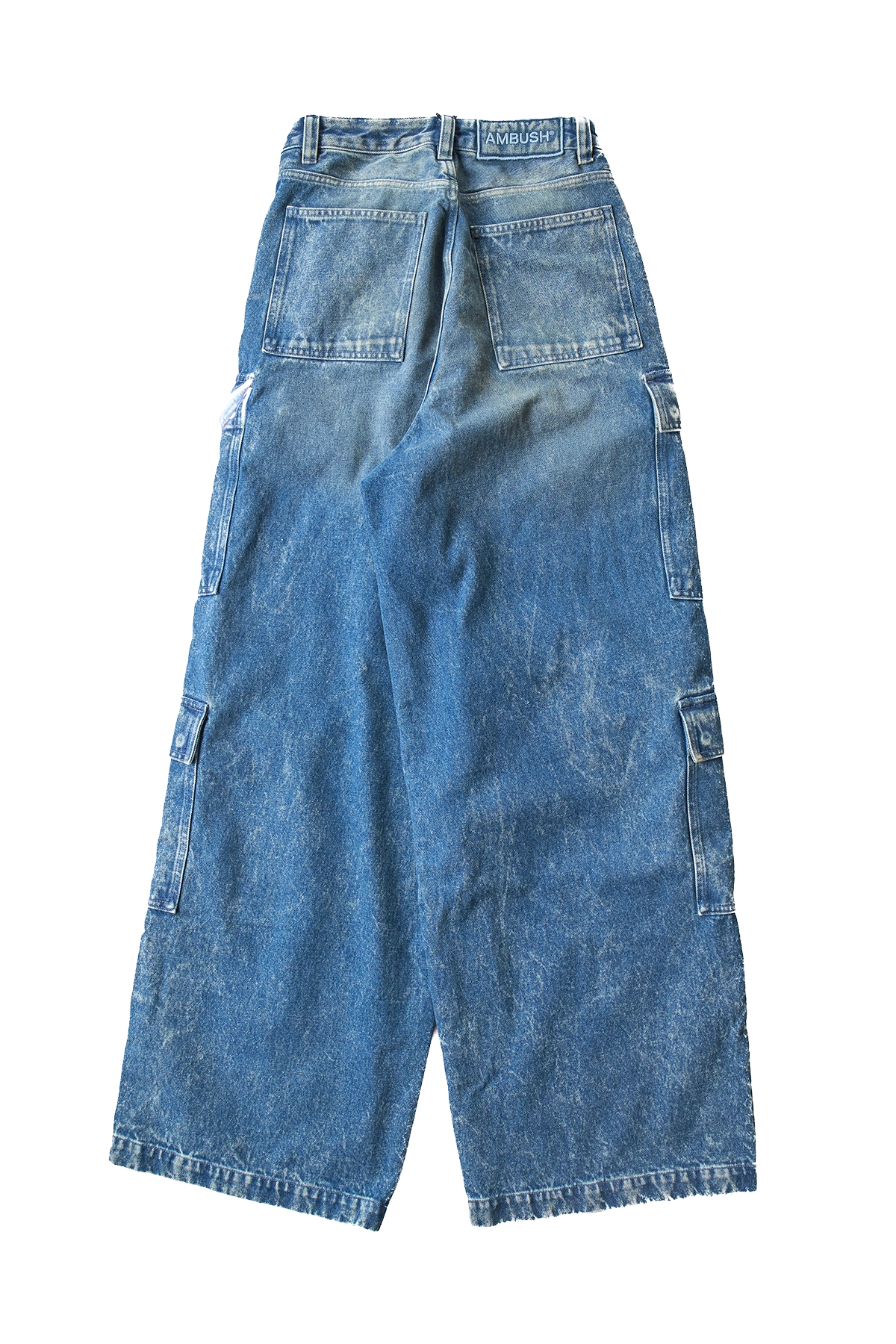 AMBUSH Denim Cargo Pants Blue1 